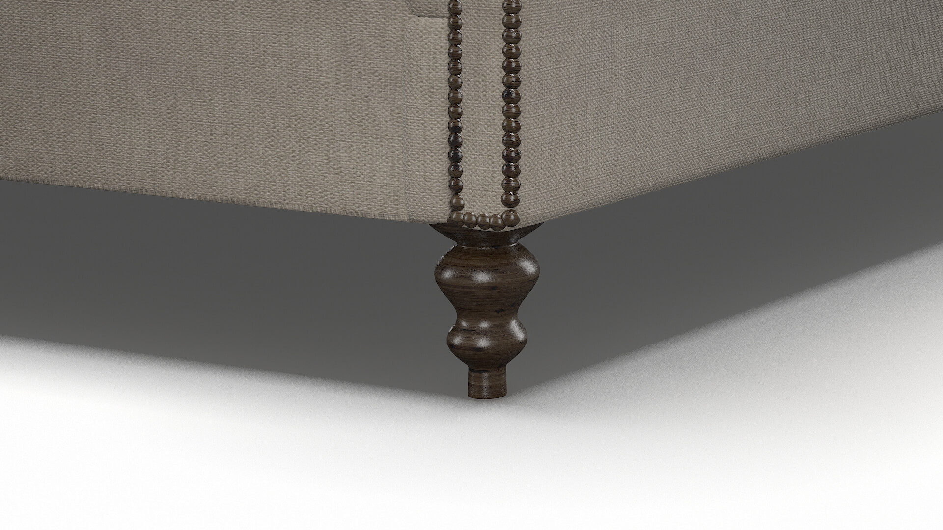 Kaila Derby Linen Bed Leg