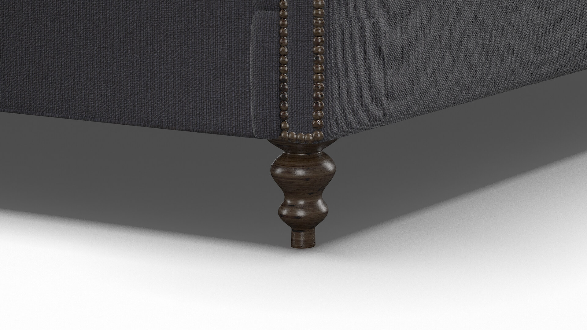 Kaila Parker Charcoal Bed Leg