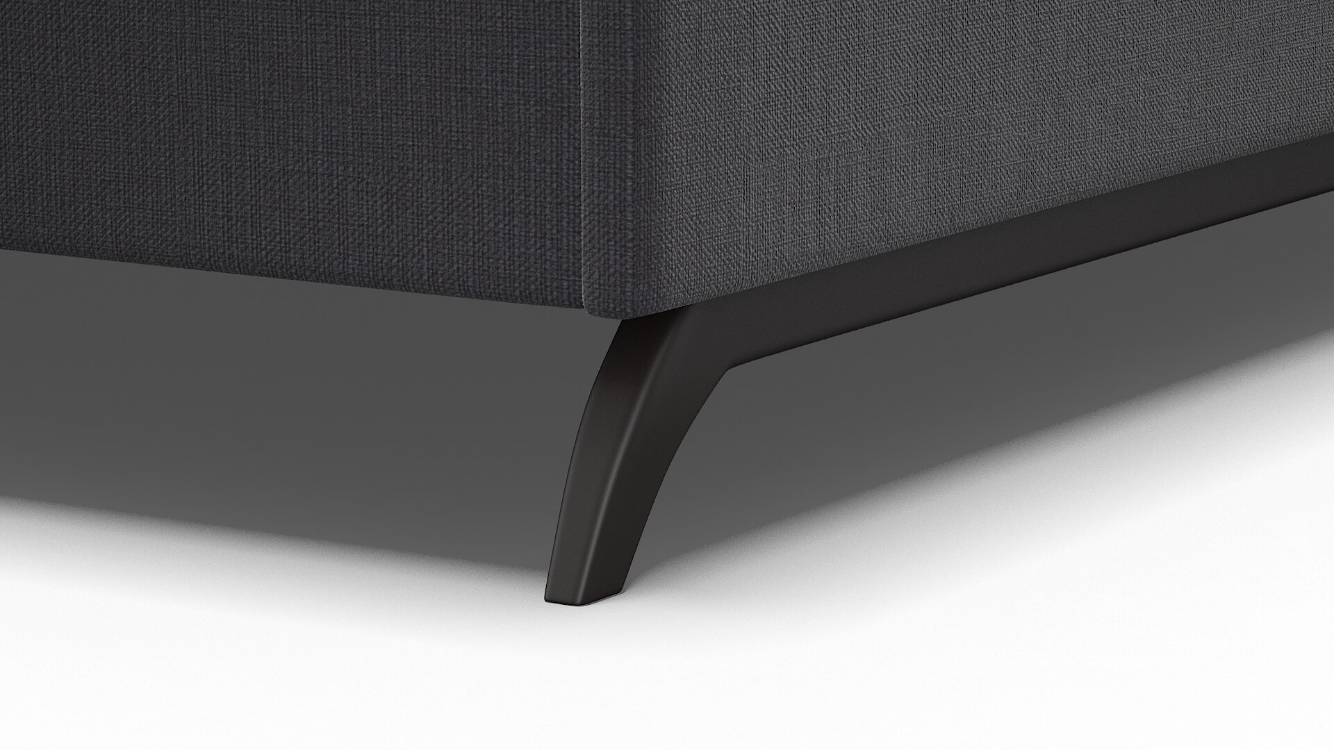 Meliano Parker Charcoal Bed Leg