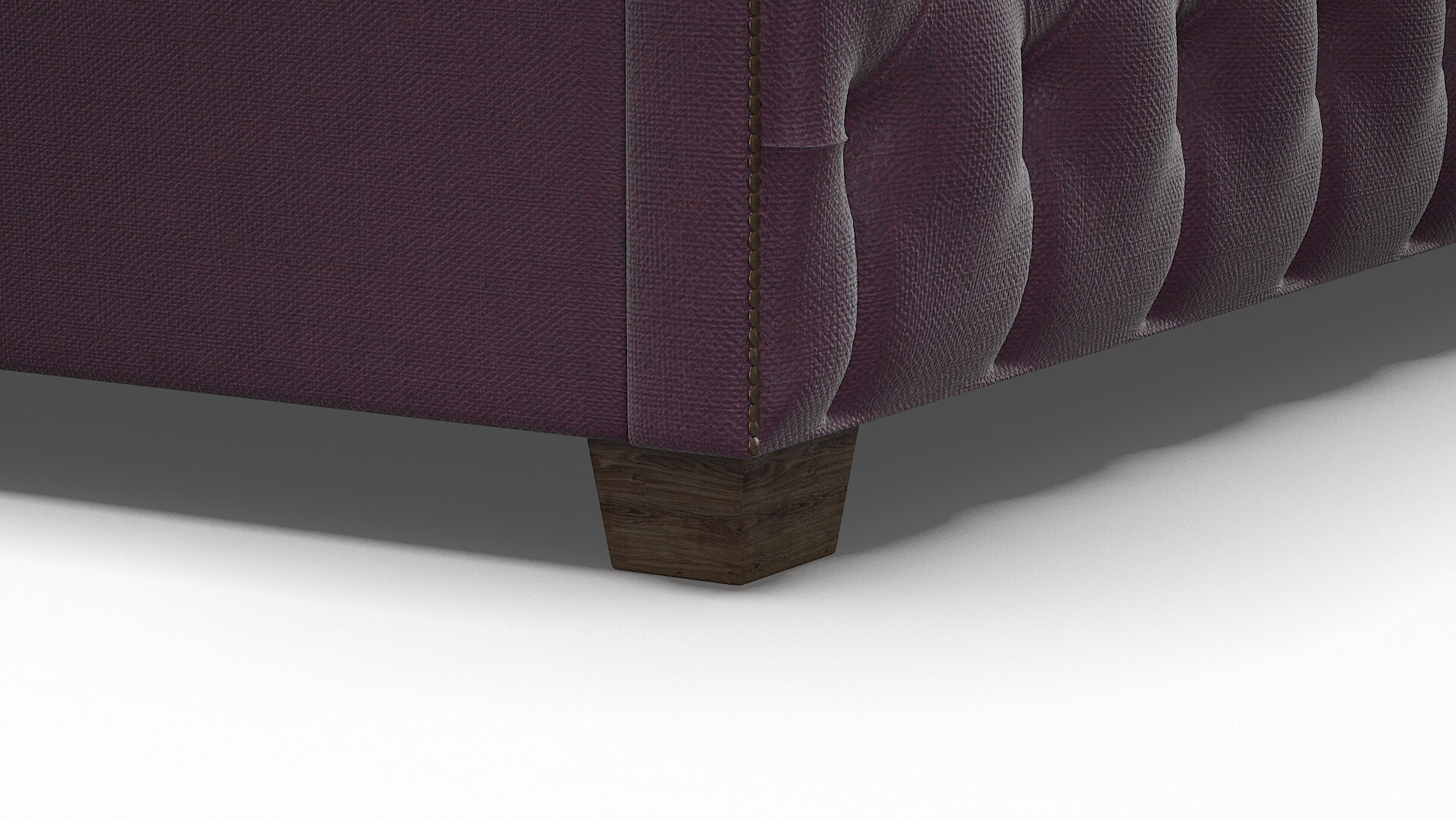 Rimini Bella Aubergine Bed Leg