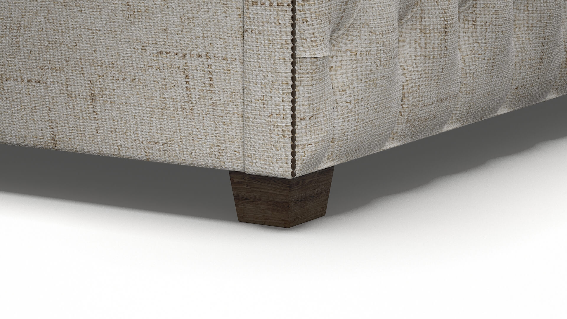 Rimini Derby Taupe Bed Leg