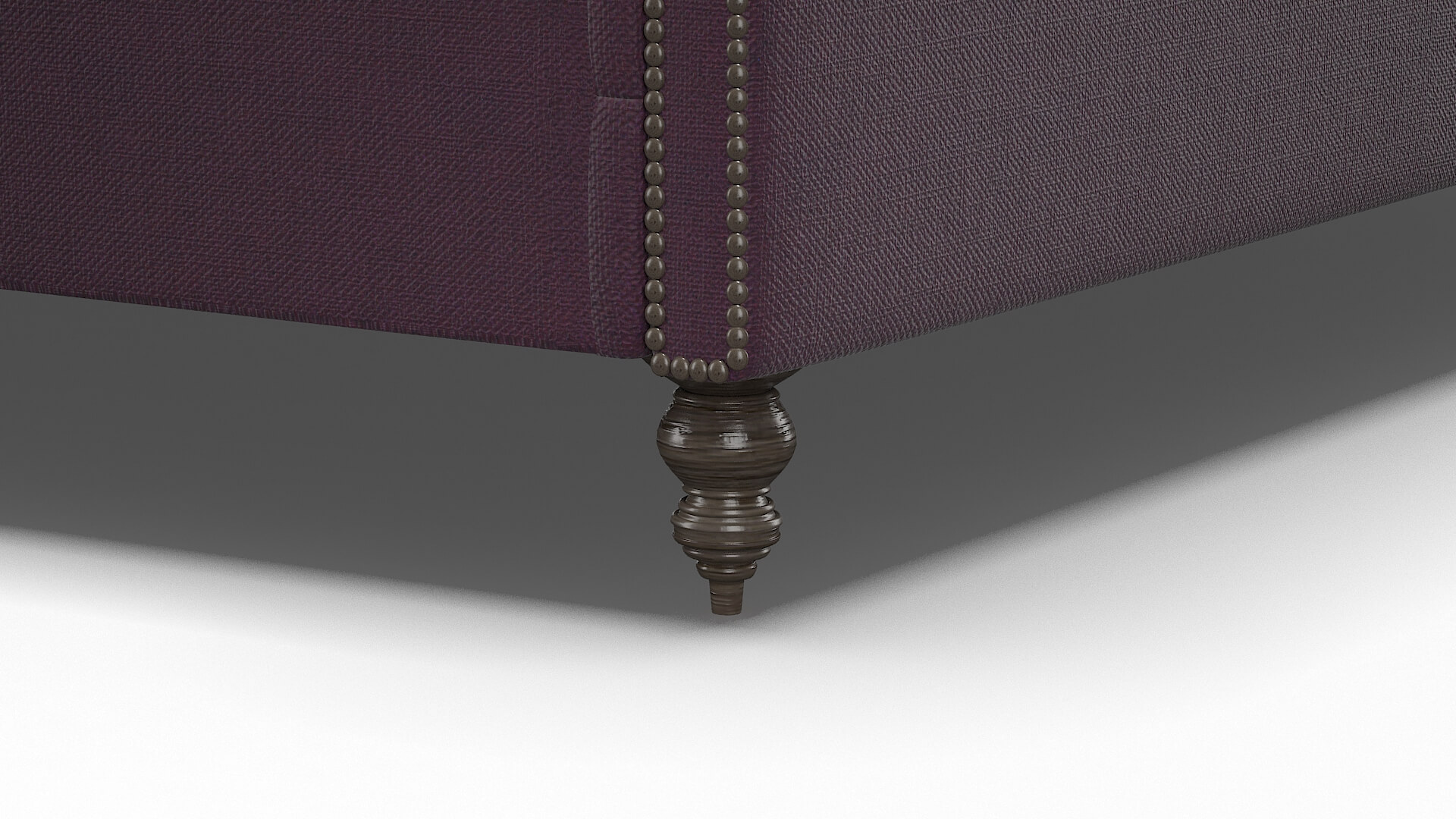 Sophia Bella Aubergine Bed Leg