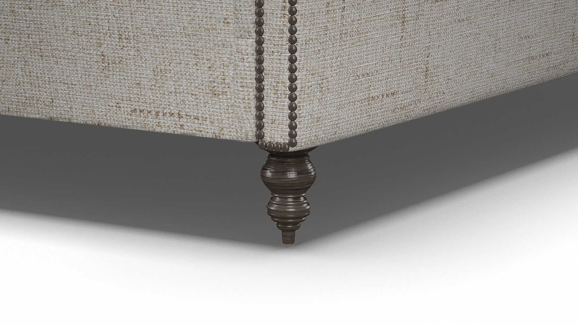 Sophia Derby Taupe Bed Leg