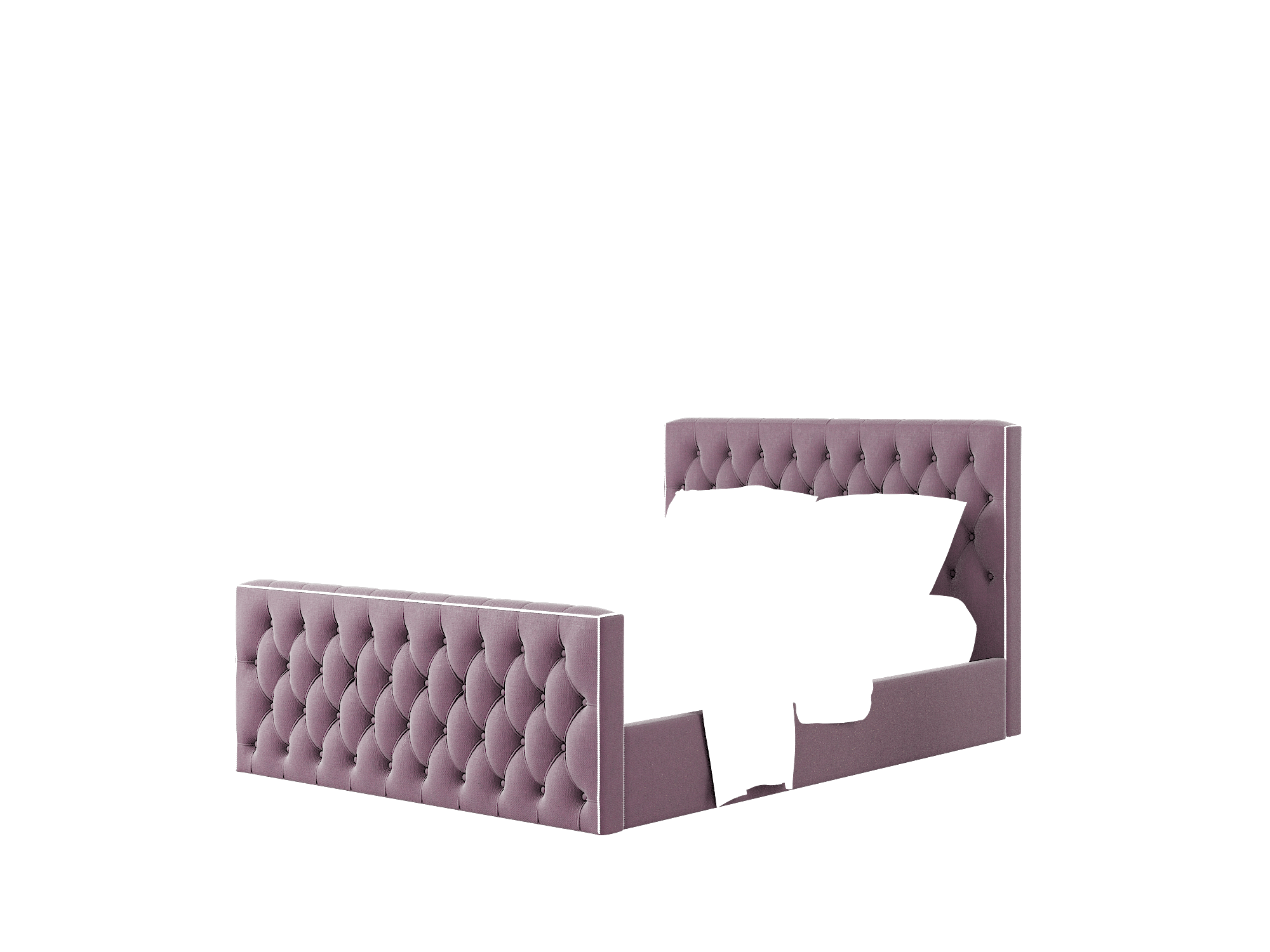Aida Bella Aubergine Bed Queen Room Texture