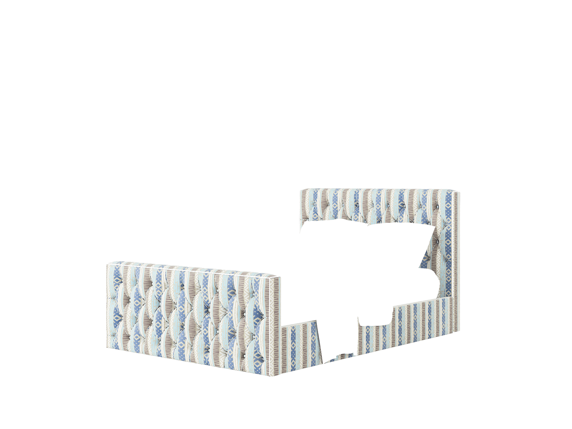 Aida Bodhi Indigo Bed Queen Room Texture