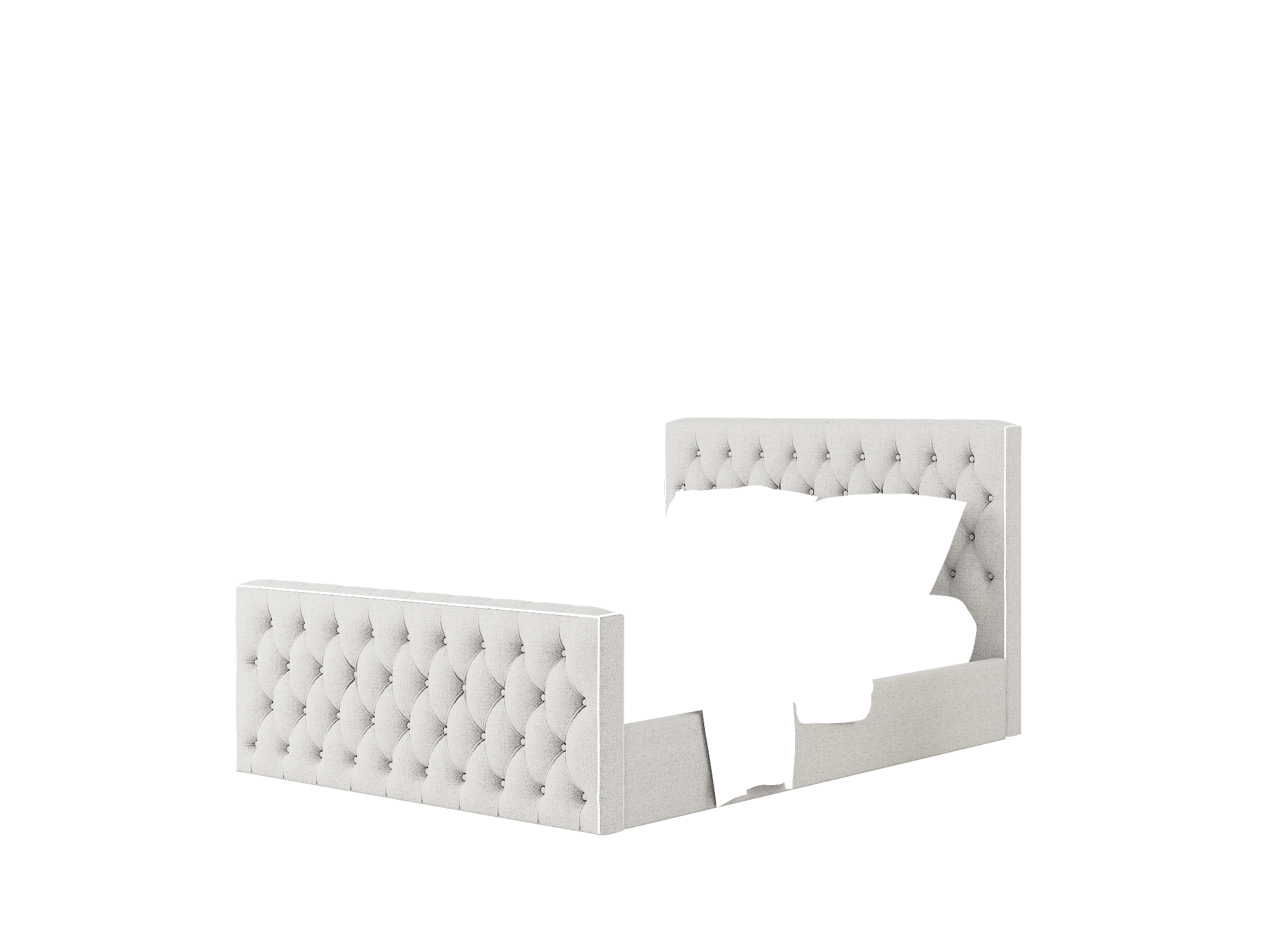 Aida Catalina Silver Bed Queen Room Texture