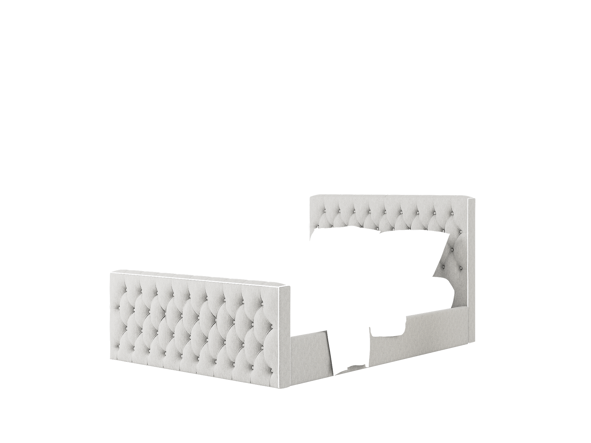 Aida Cosmo Steel Bed Queen Room Texture