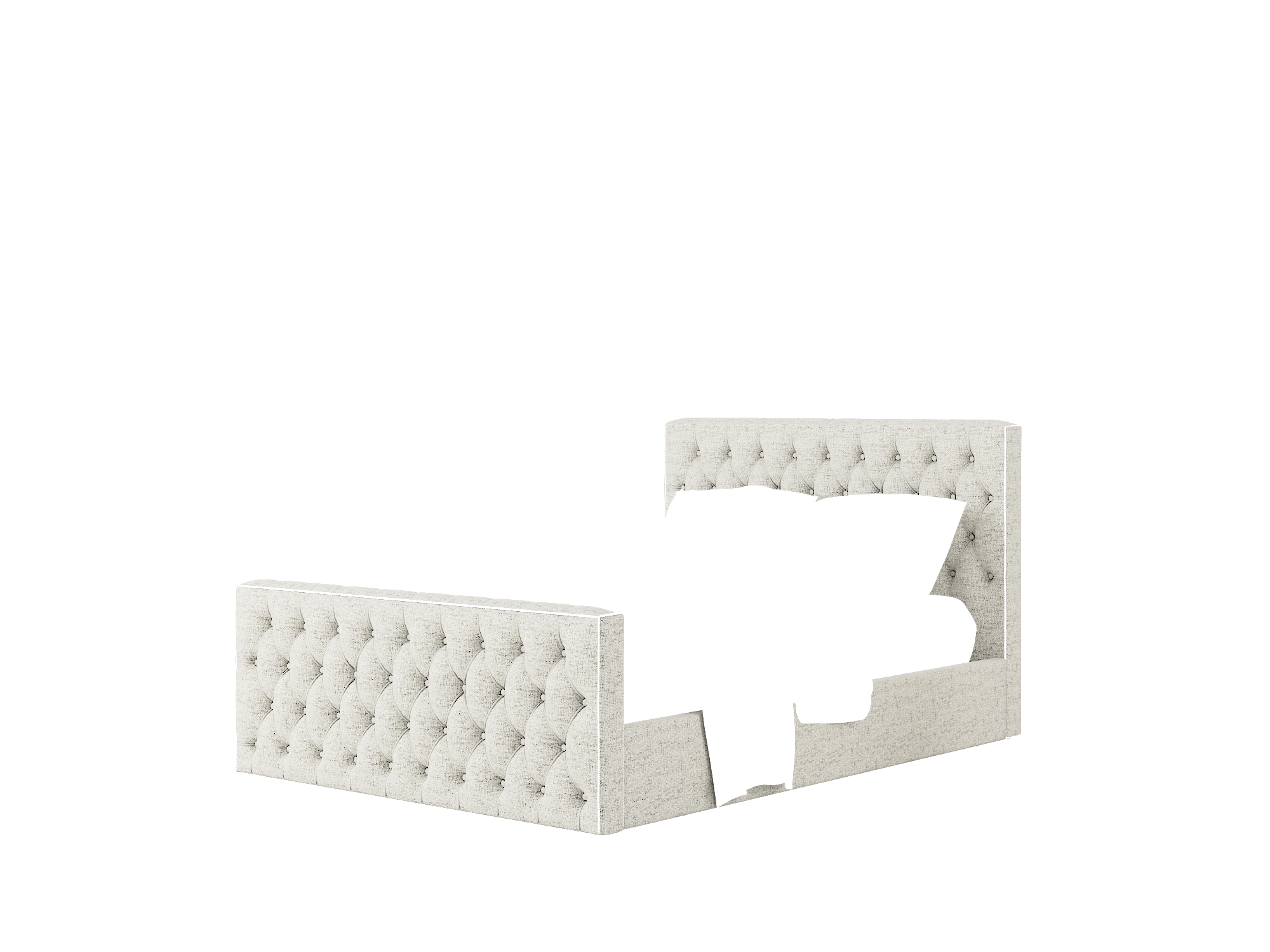 Aida Derby Silver Bed Queen Room Texture