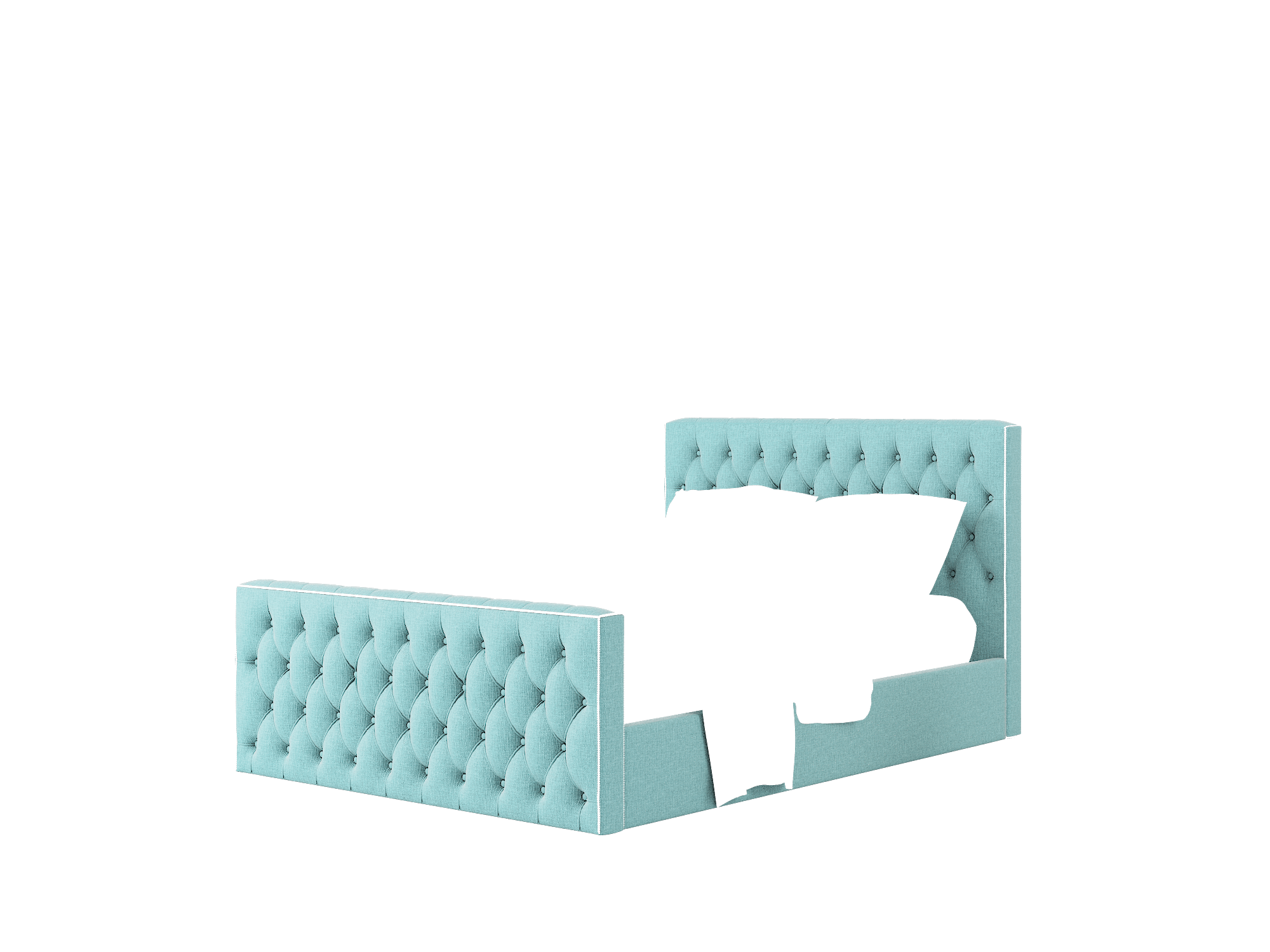 Aida Parker Turquoise Bed Queen Room Texture