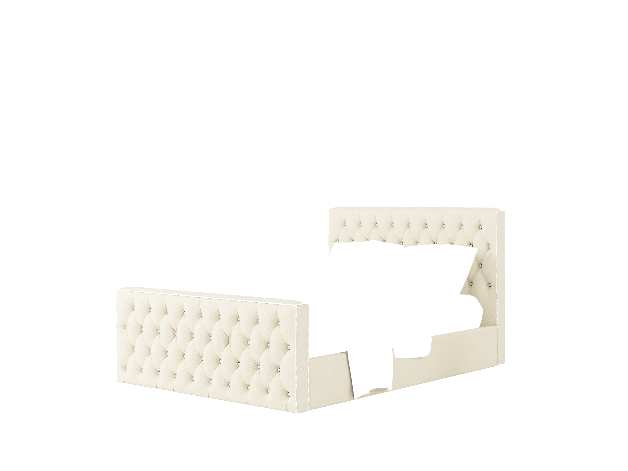 Aida Phoenix Ivory Bed Queen Room Texture