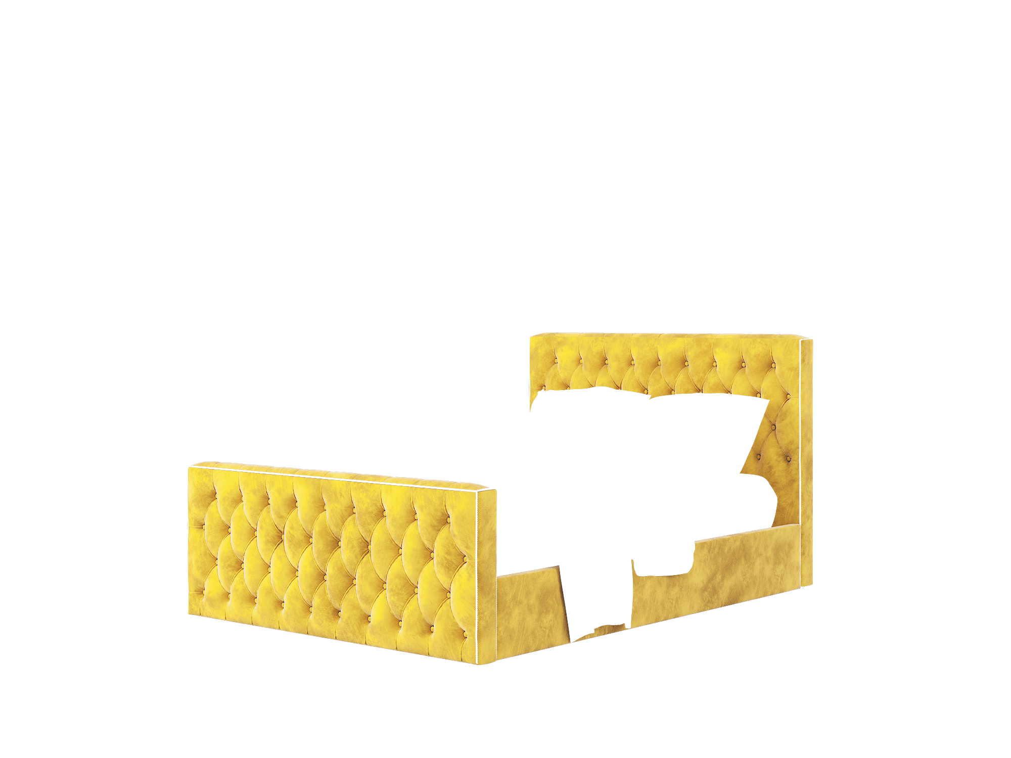 Aida Royale Marigold Bed Queen Room Texture