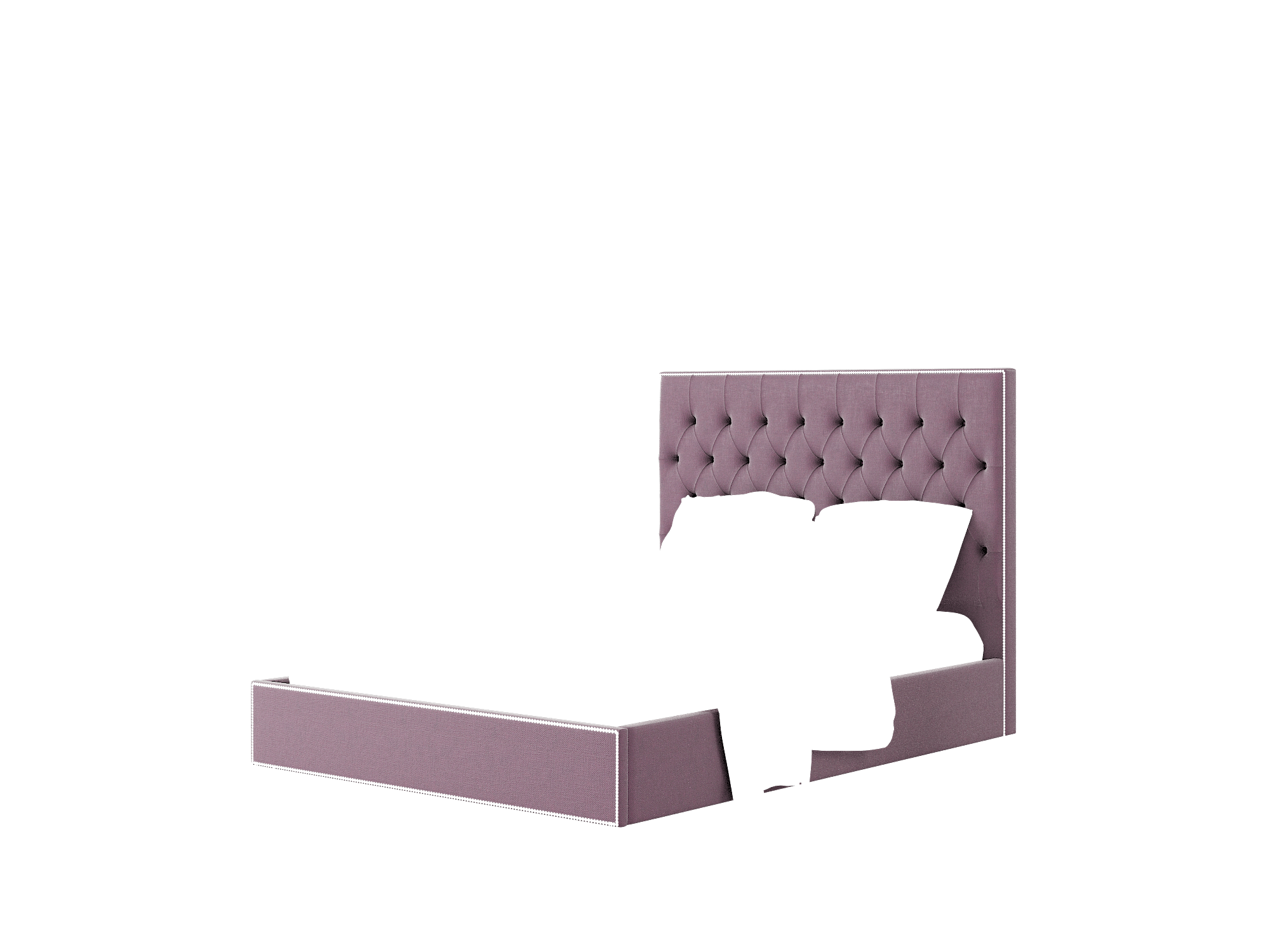 Bellezza Bella Aubergine Bed Queen Room Texture