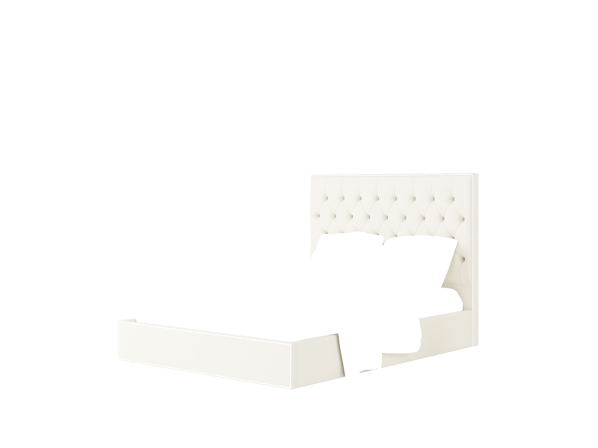 Bellezza Catalina Ivory Bed Queen Room Texture