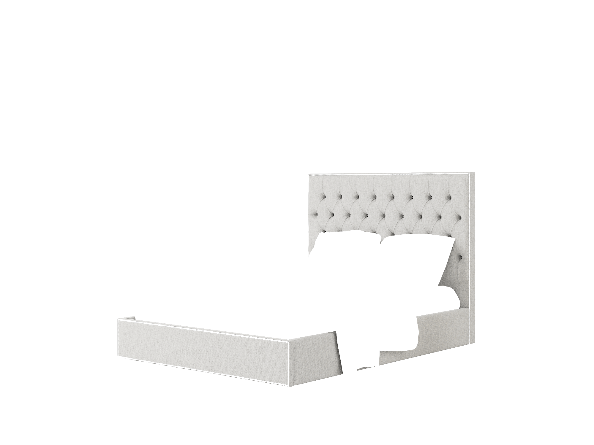 Bellezza Cosmo Steel Bed Queen Room Texture