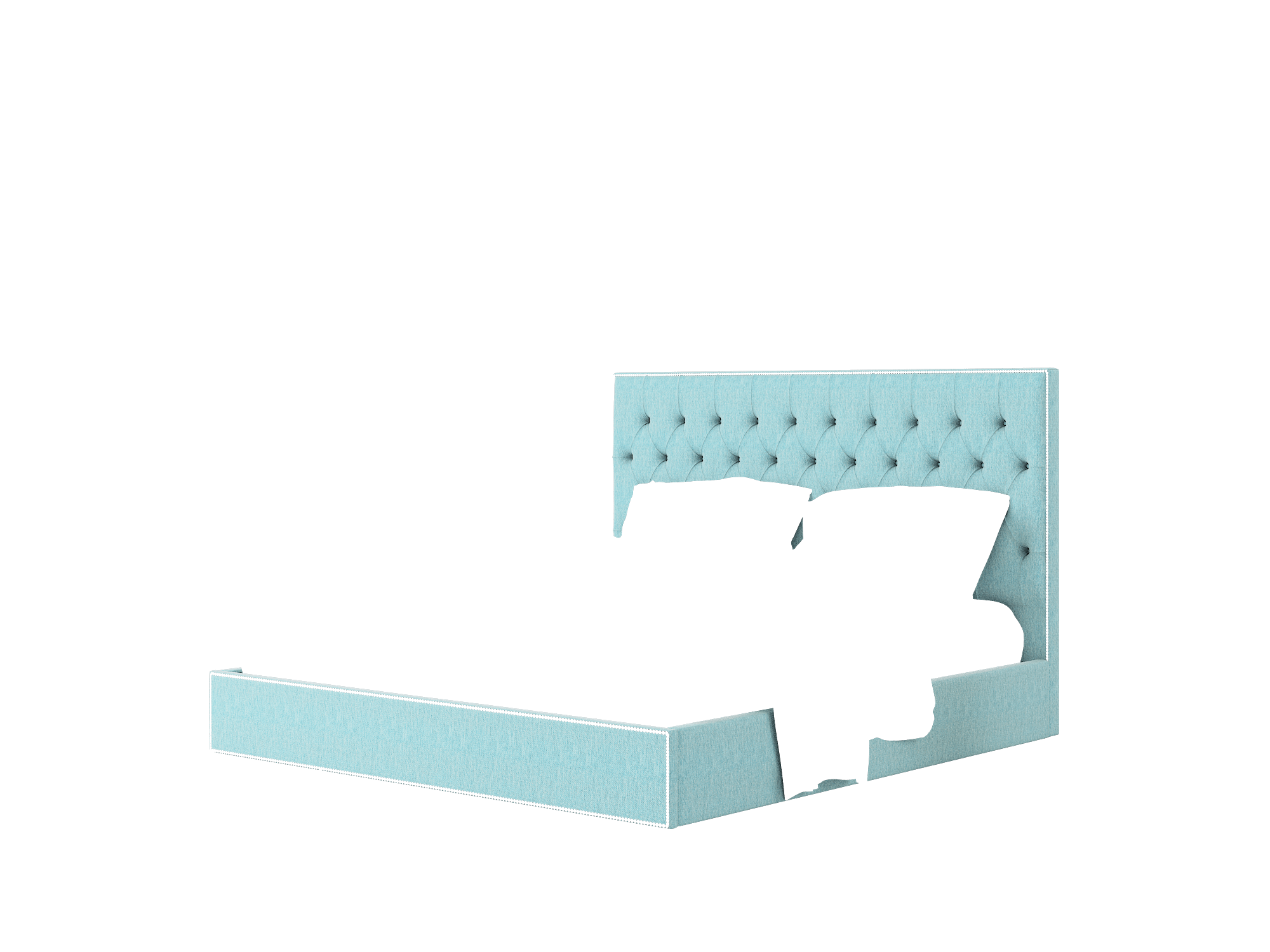 Bellezza Cosmo Turquoise Bed King Room Texture