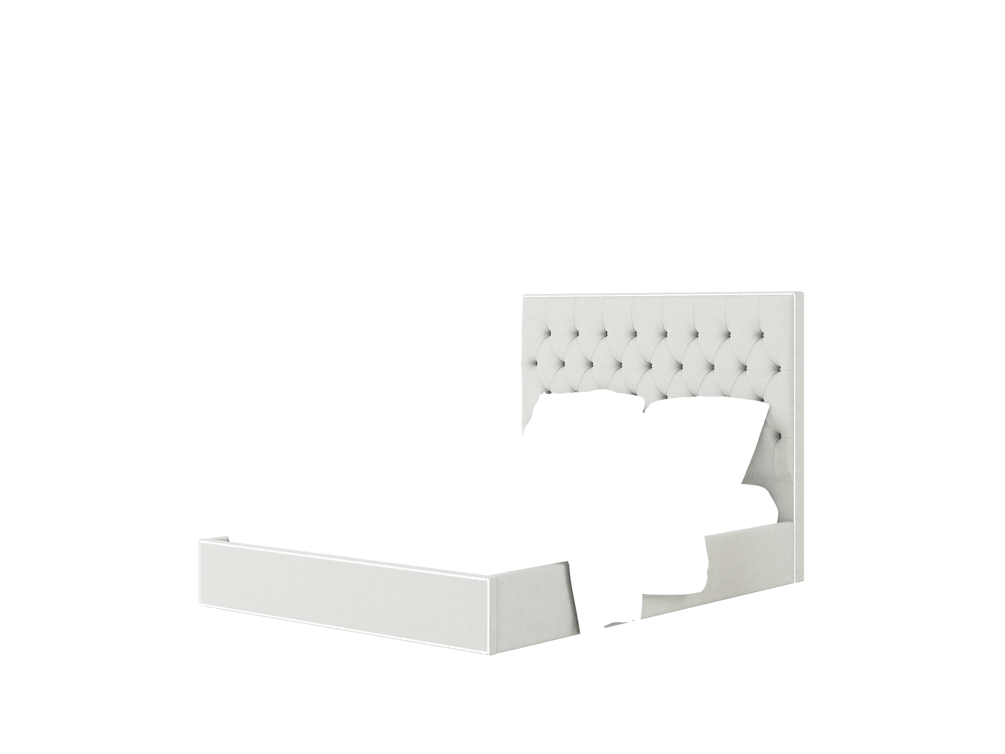 Bellezza Dawson Platinum Bed Queen Room Texture