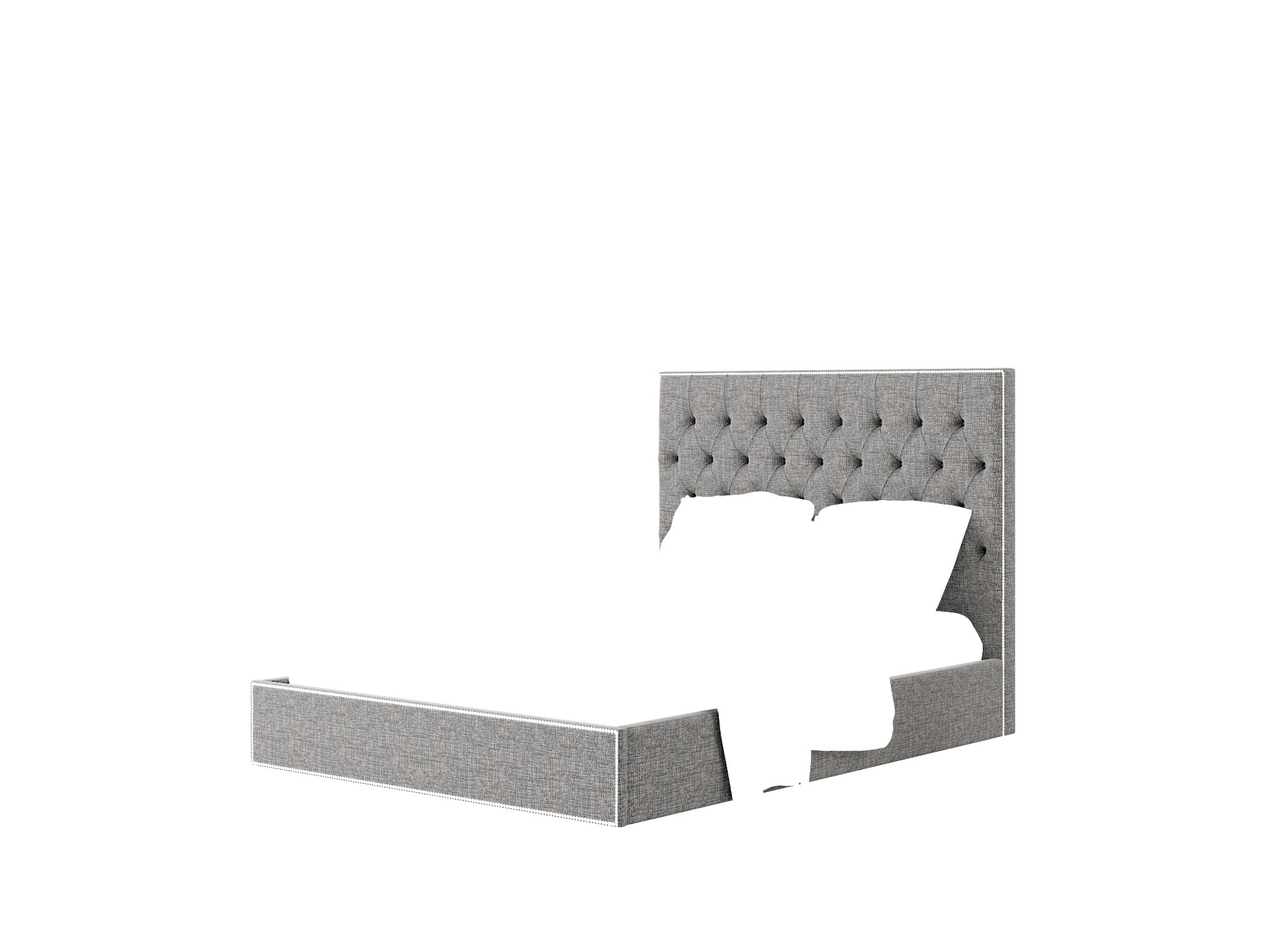 Bellezza Insight Charcoal Bed Queen Room Texture