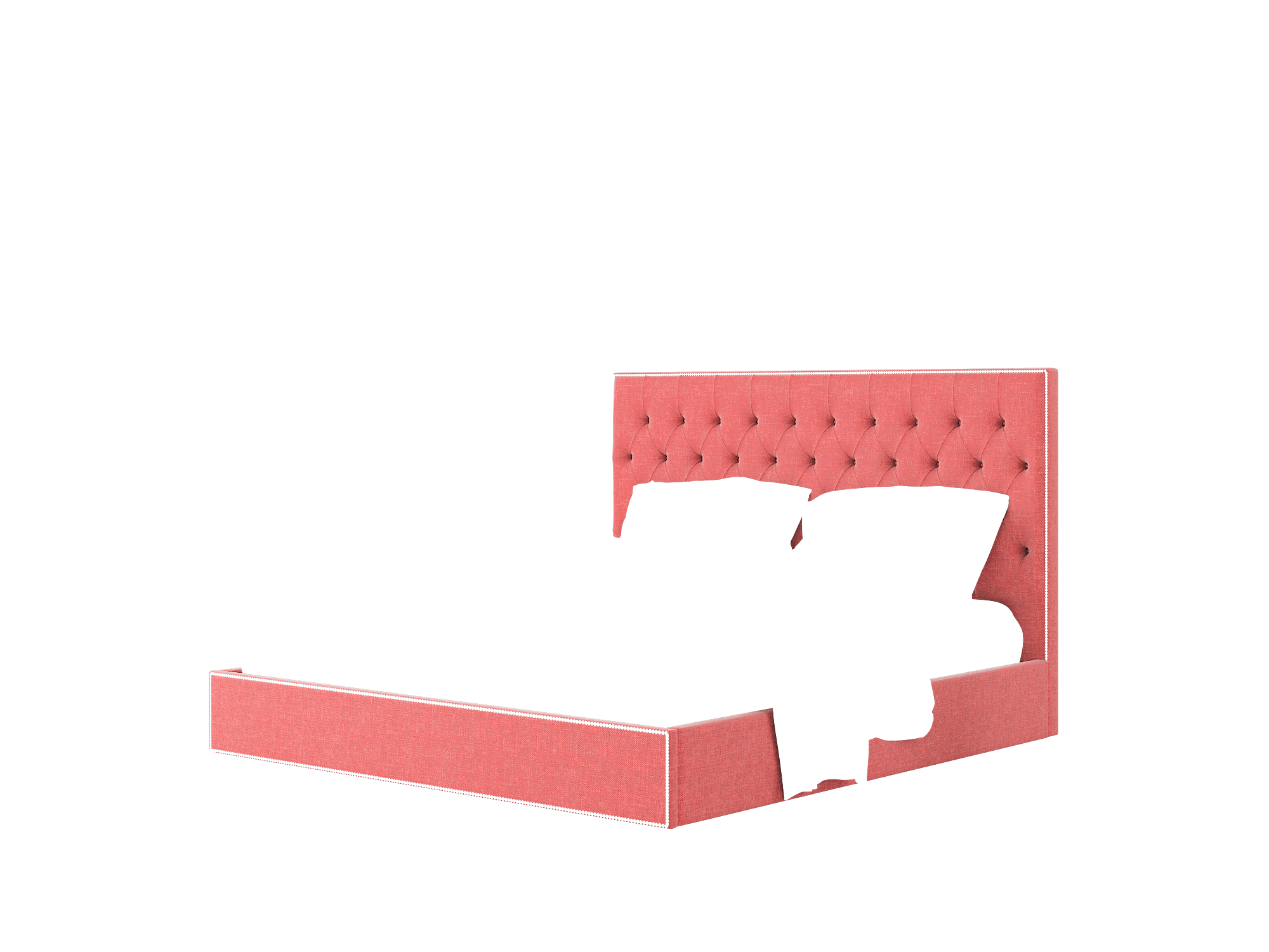 Bellezza Leslie Poppy Bed King Room Texture