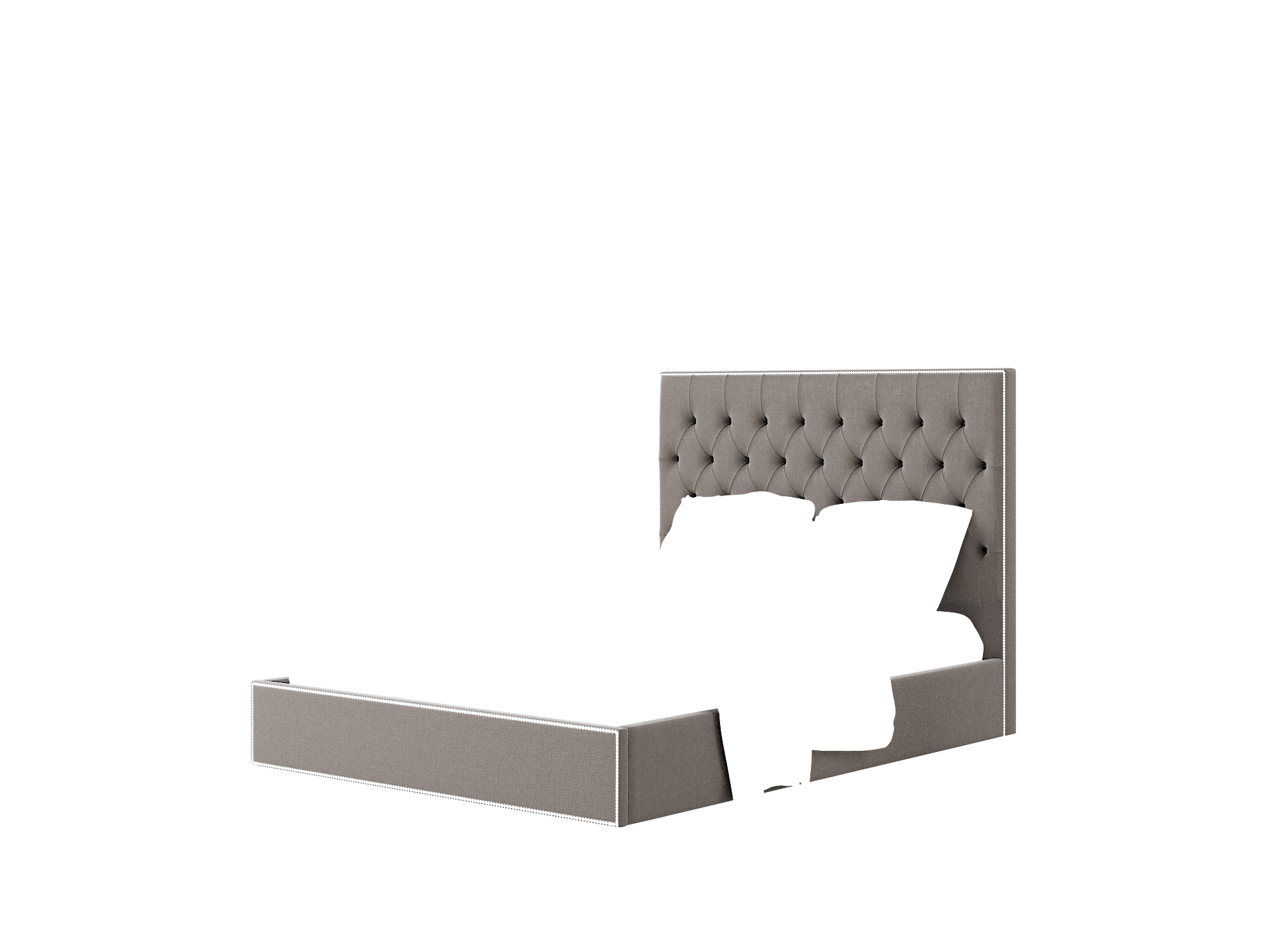 Bellezza Naples Graphite Bed Queen Room Texture