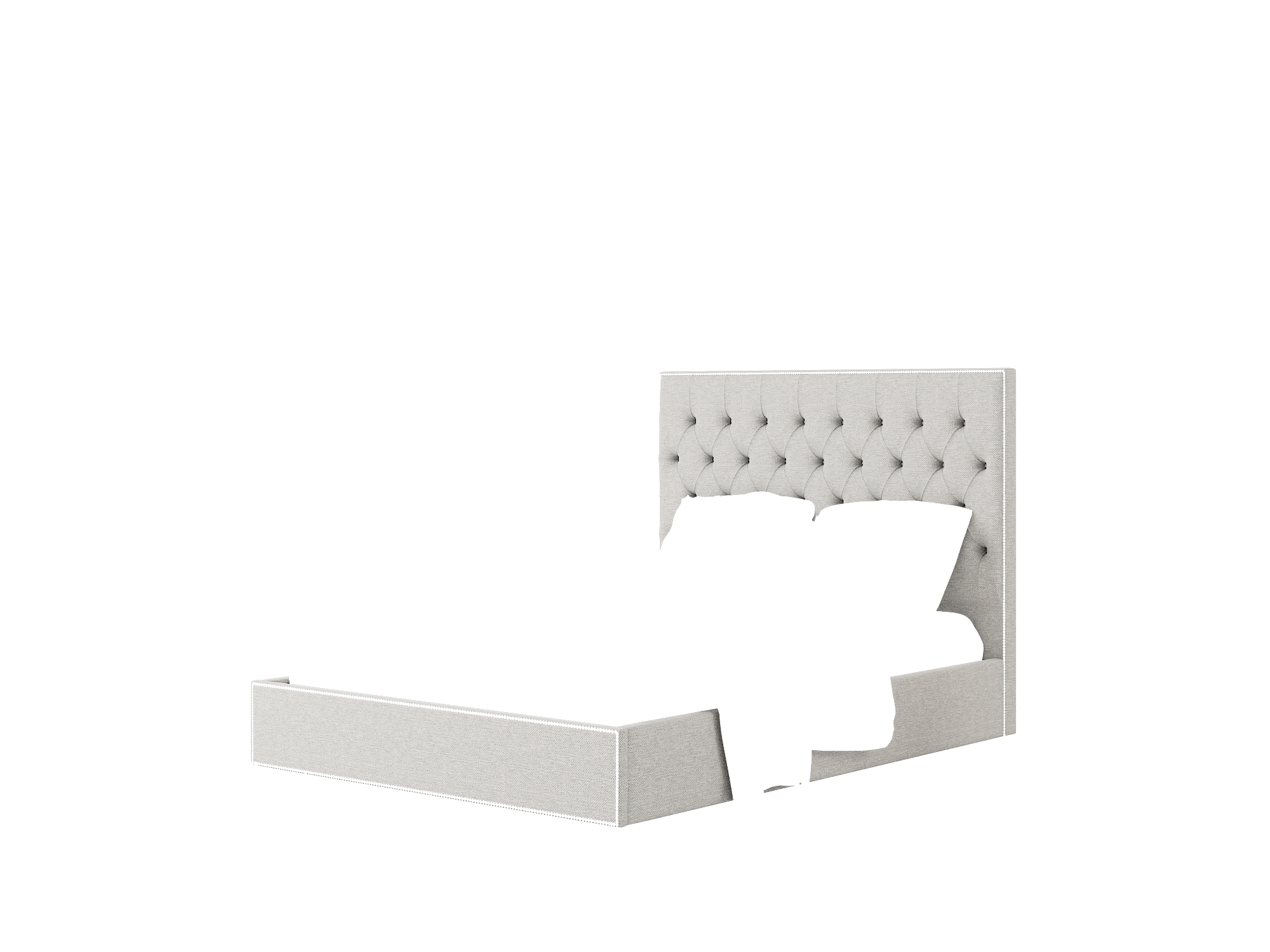 Bellezza Phoenix Smoke Bed Queen Room Texture