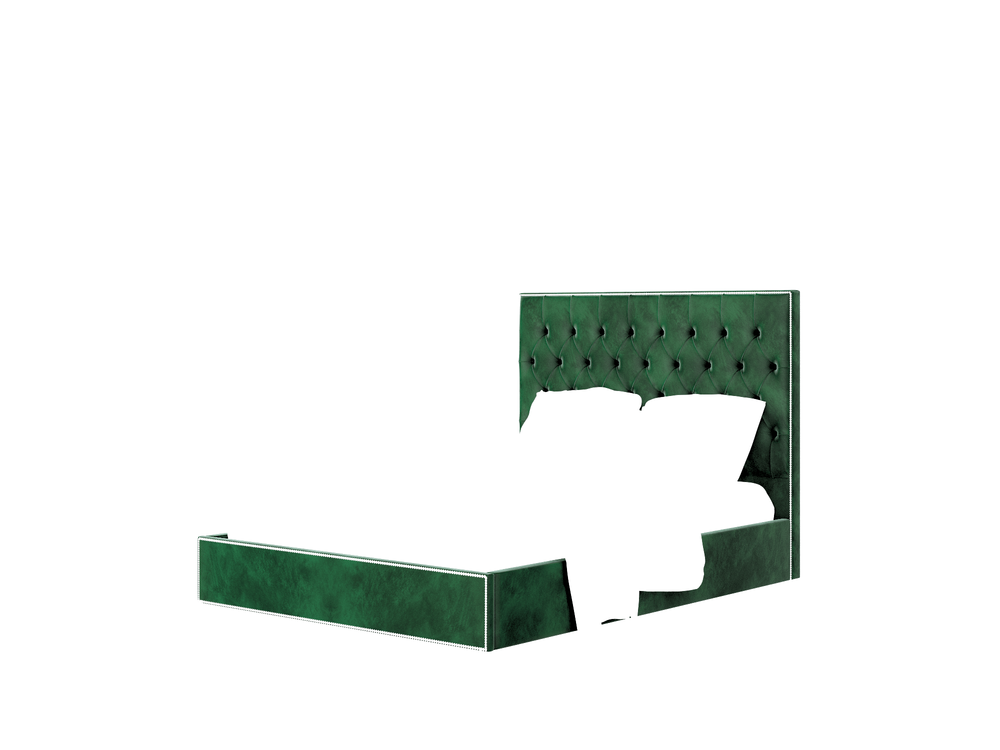 Bellezza Royale Evergreen Bed Queen Room Texture