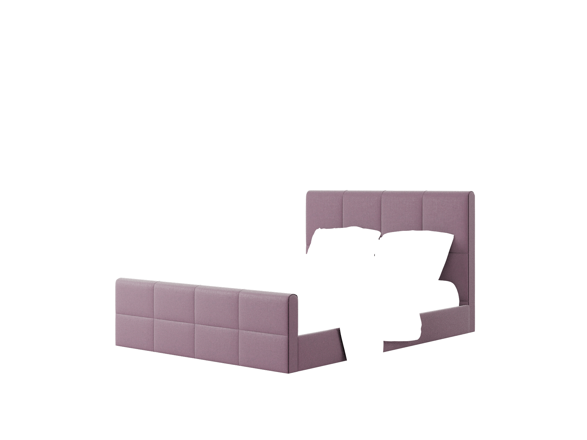 Biagio Bella Aubergine Bed Queen Room Texture