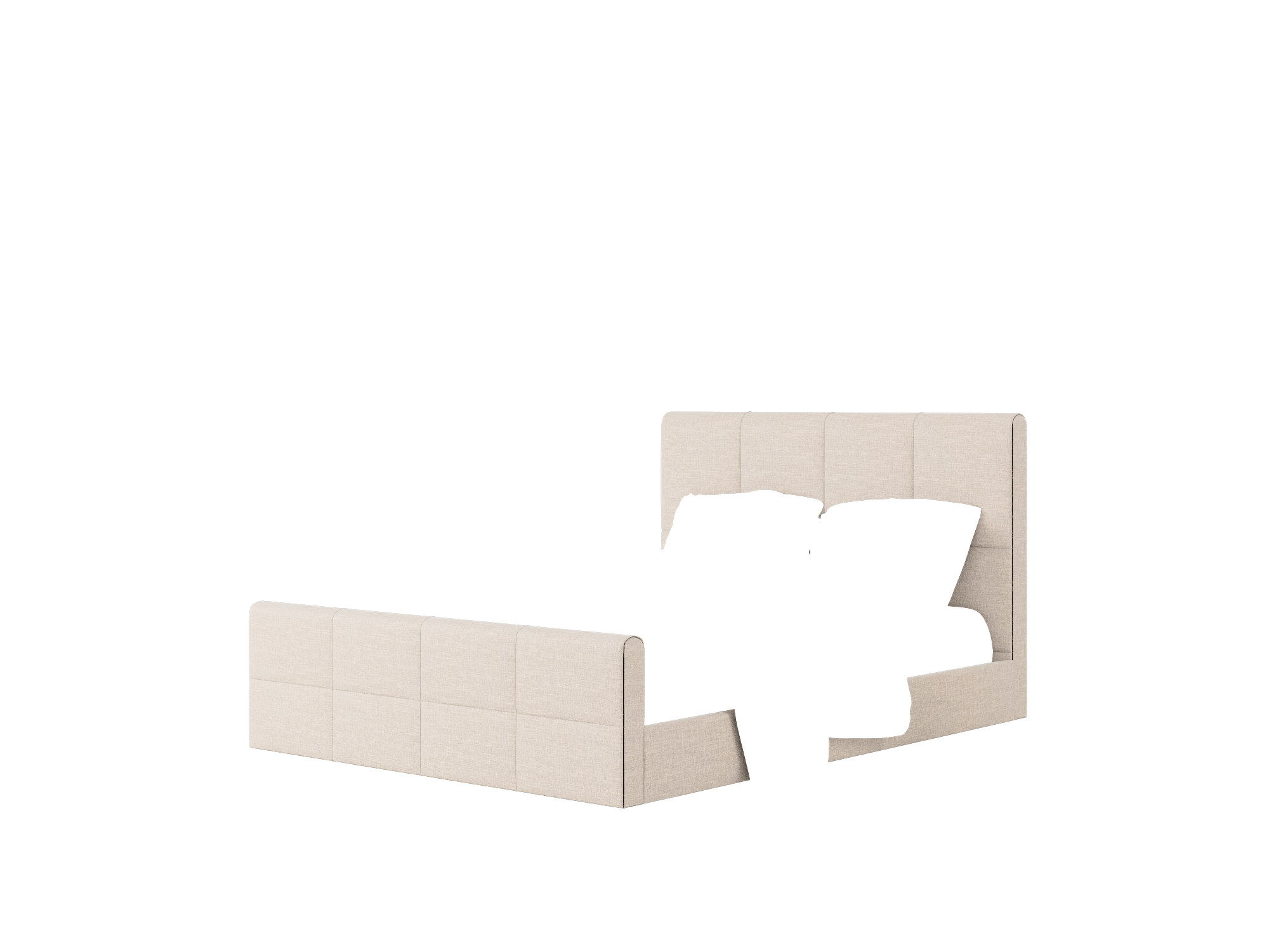 Biagio Clyde Dolphin Bed Queen Room Texture