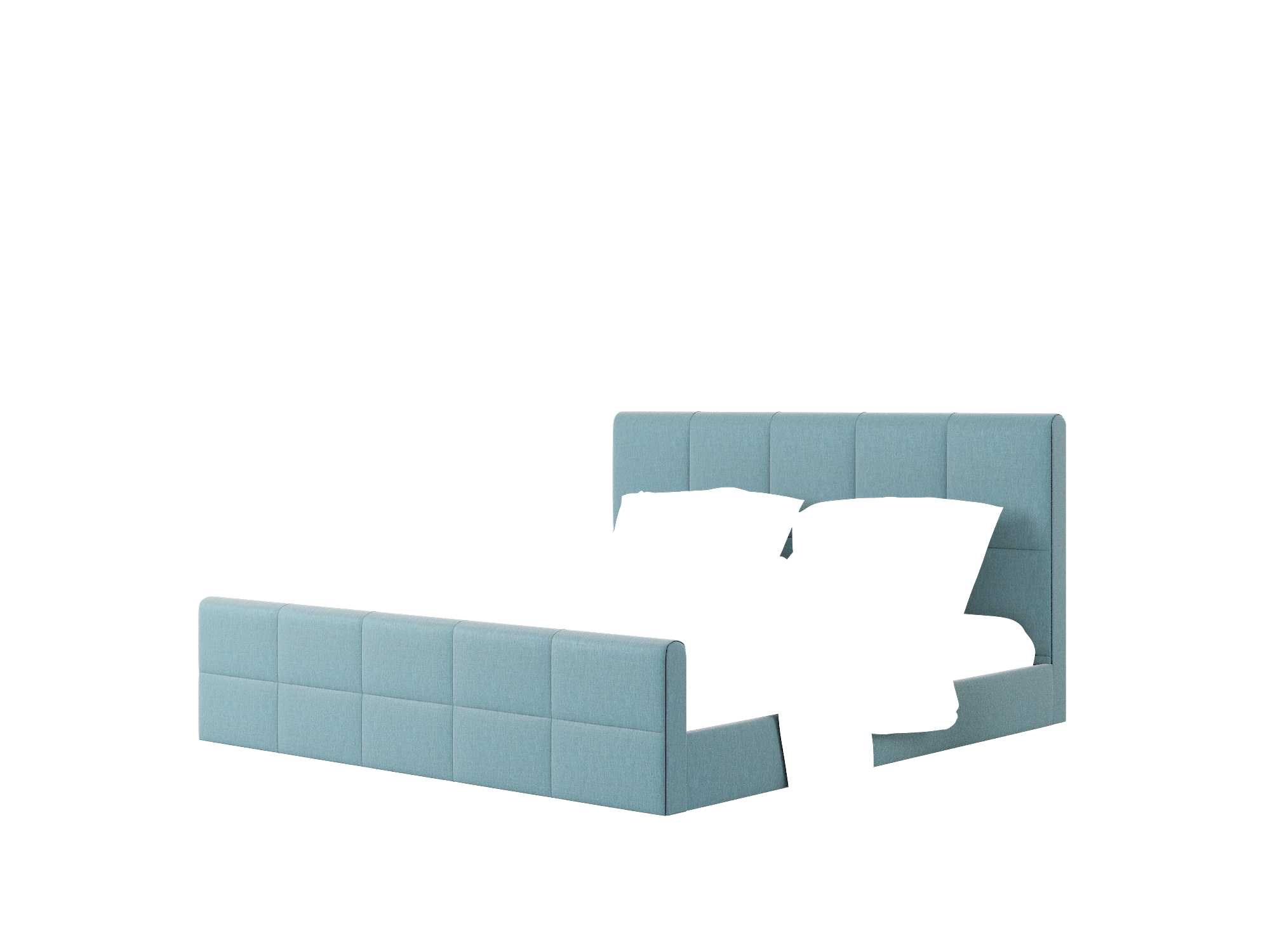 Biagio Cosmo Teal Bed King Room Texture