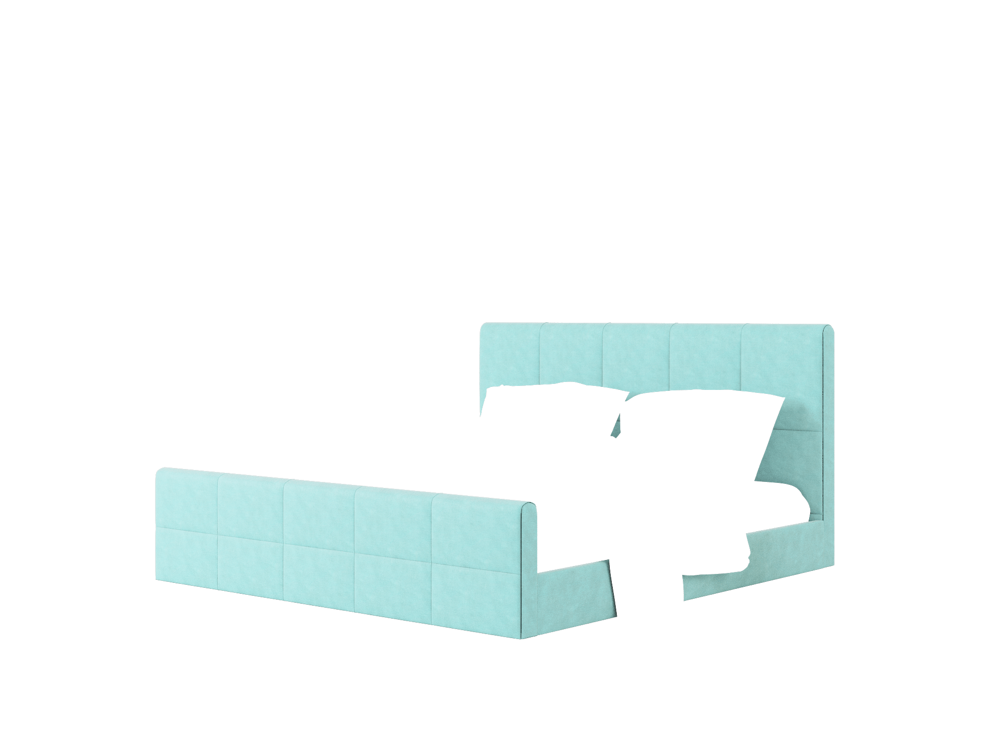 Biagio Curious Turquoise Bed King Room Texture
