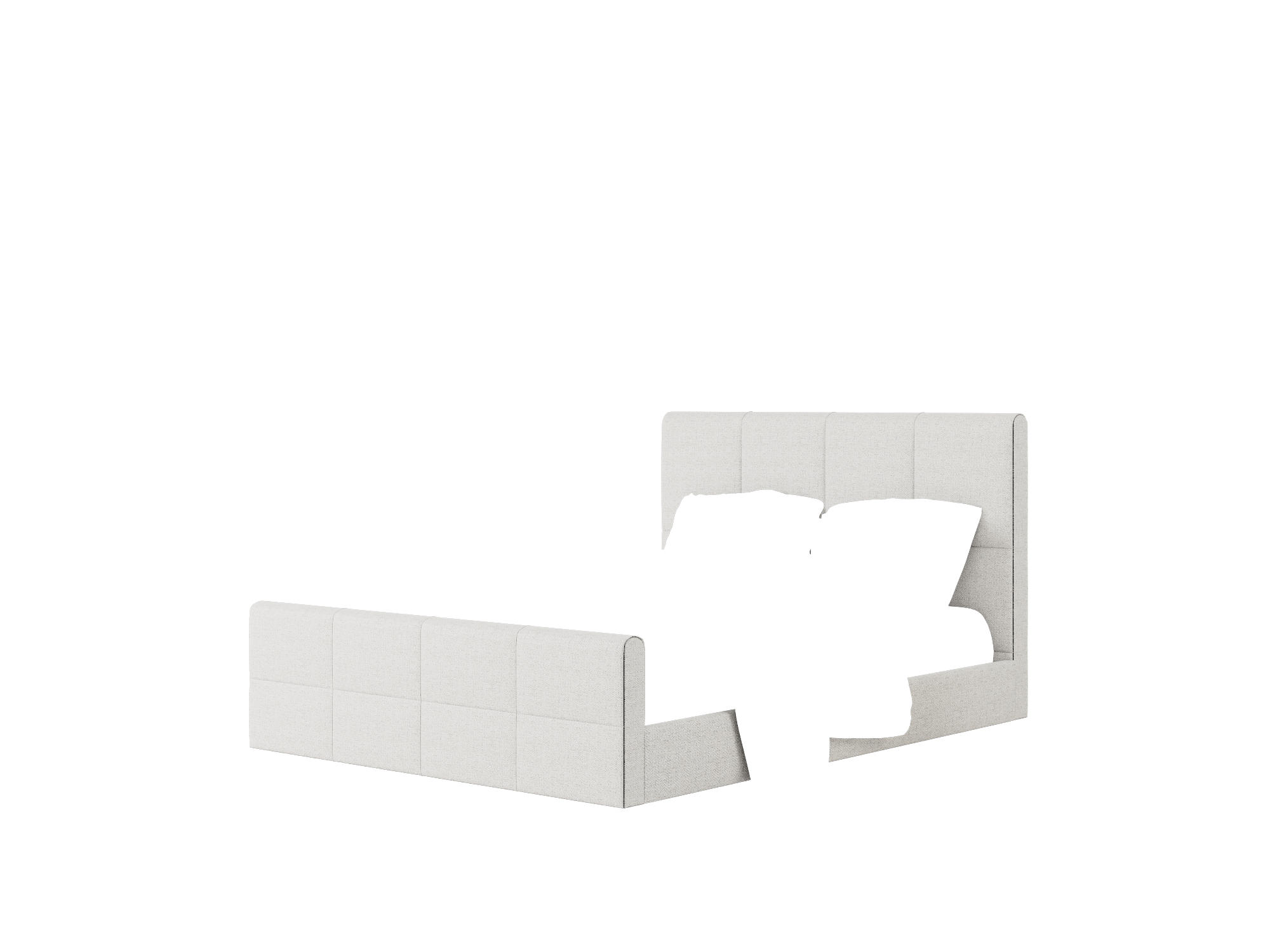 Biagio Malibu Dove Bed Queen Room Texture