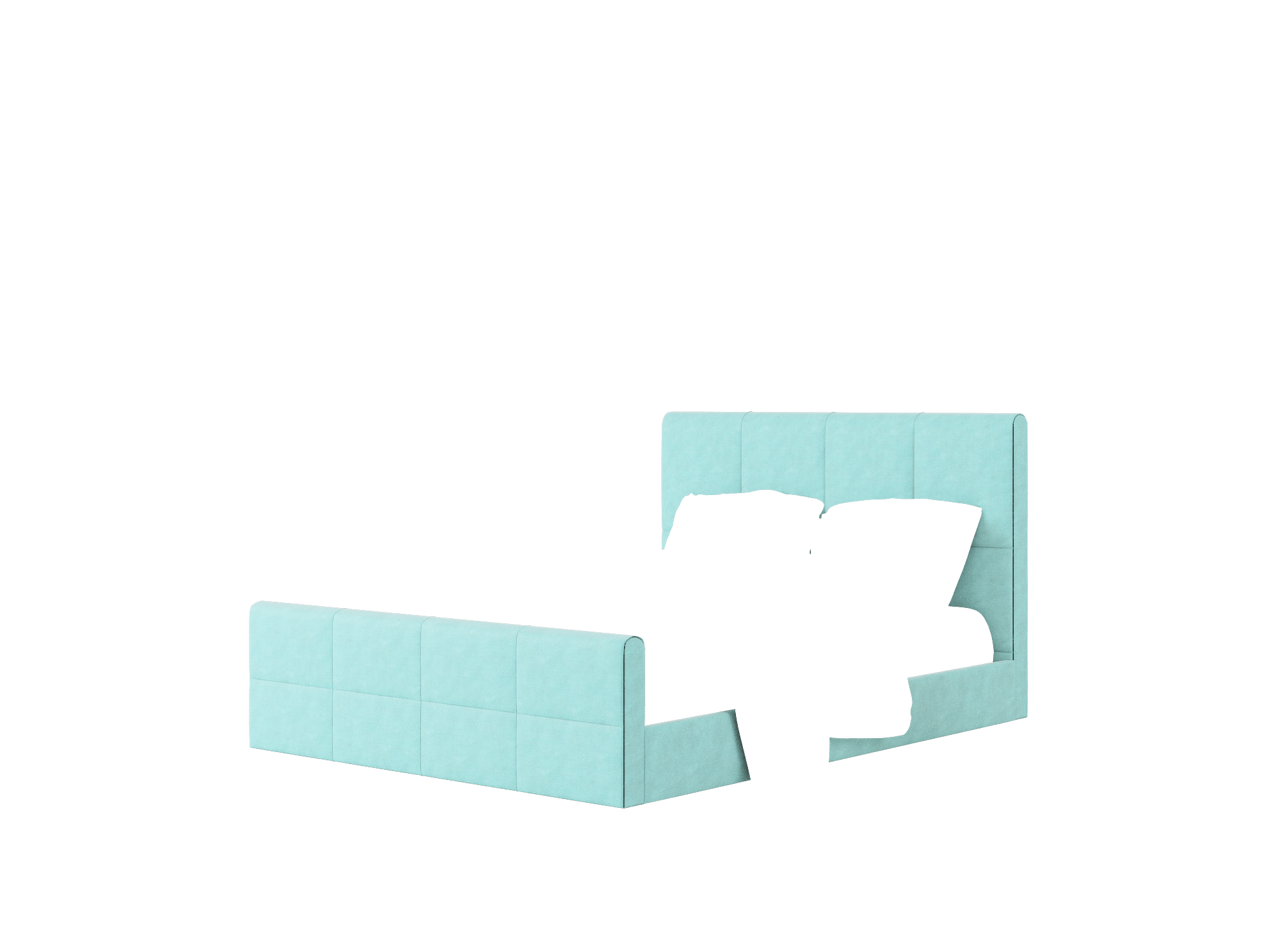 Biagio Portland Mercury Bed Queen Room Texture