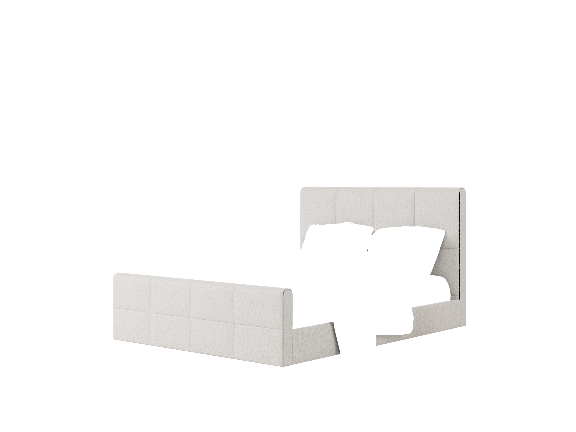 Biagio Sasha Silver Bed Queen Room Texture