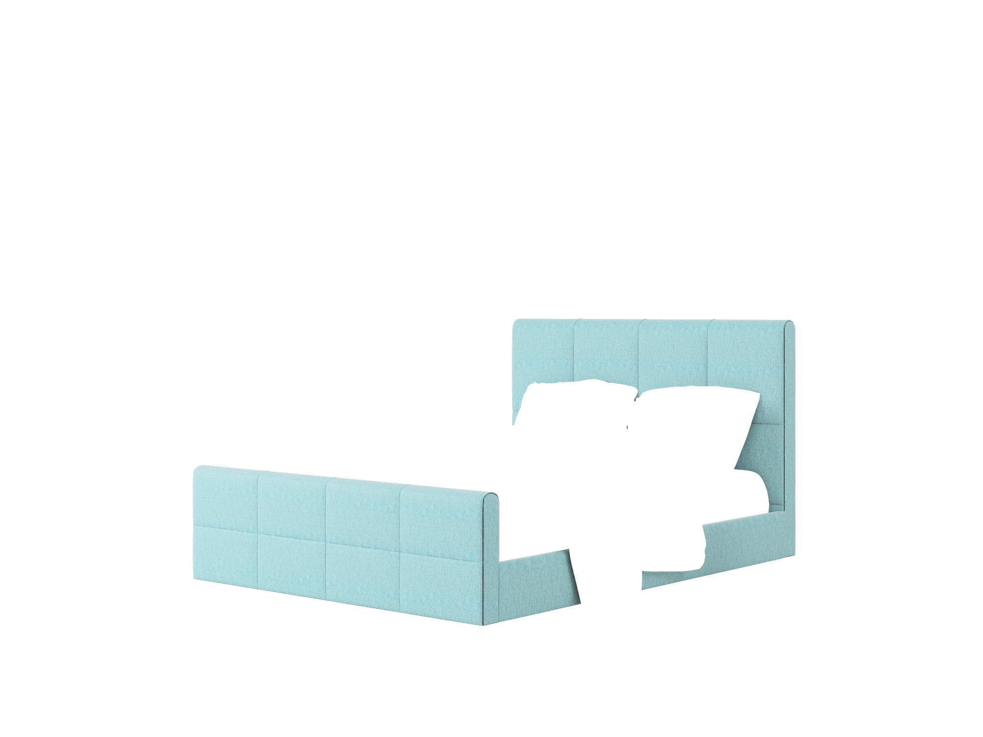 Biagio Sorrento Denim Bed Queen Room Texture