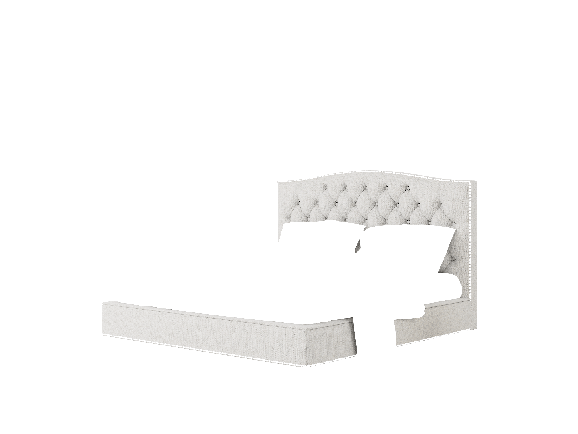 Bijou Catalina Silver Bed King Room Texture