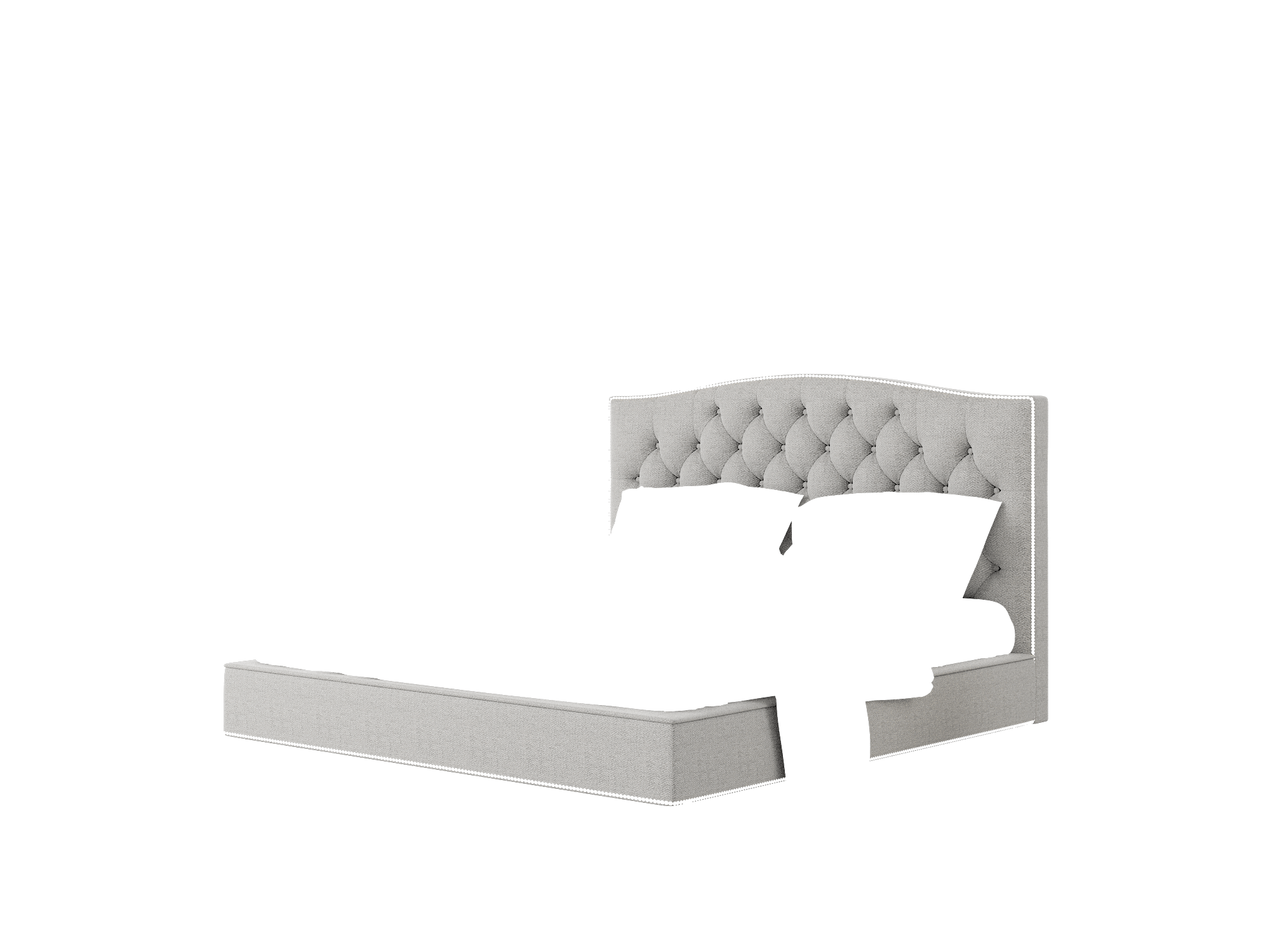 Bijou Catalina Steel Bed King Room Texture