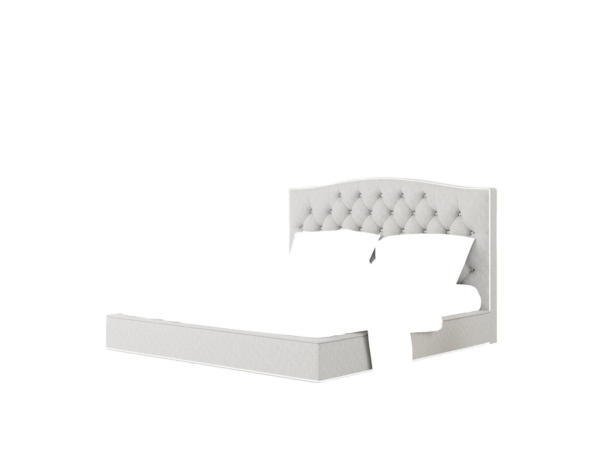 Bijou Cosmo Steel Bed King Room Texture