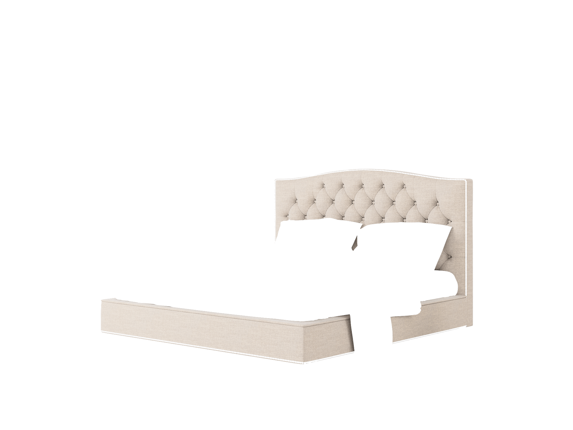 Bijou Keylargo Pumice Bed King Room Texture