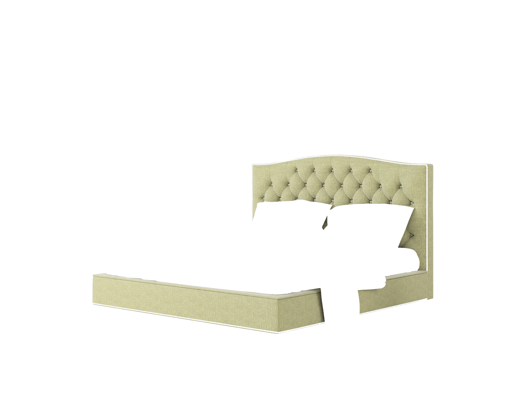 Bijou Leslie Lawn Bed King Room Texture