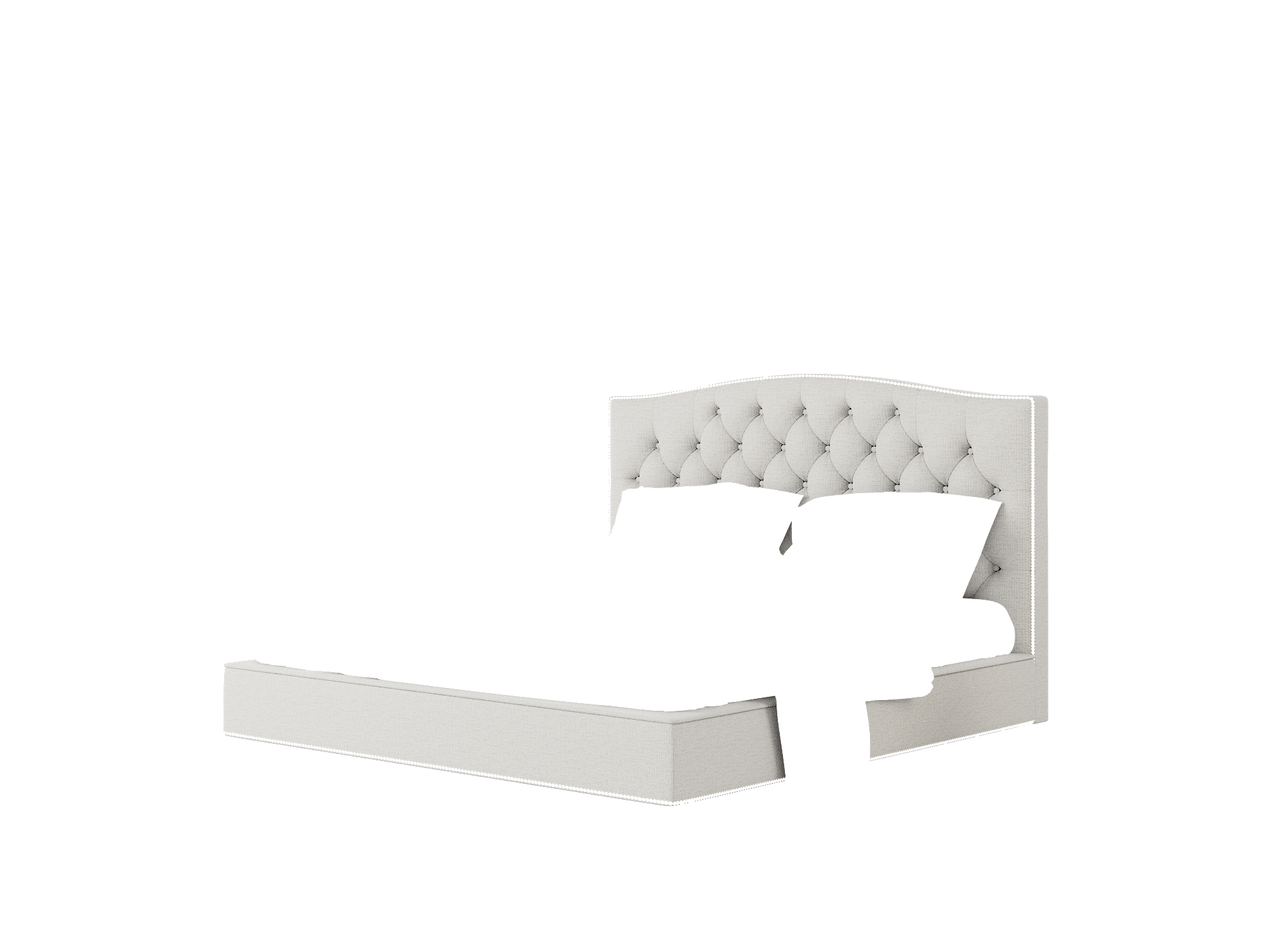 Bijou Parker Silver Bed King Room Texture