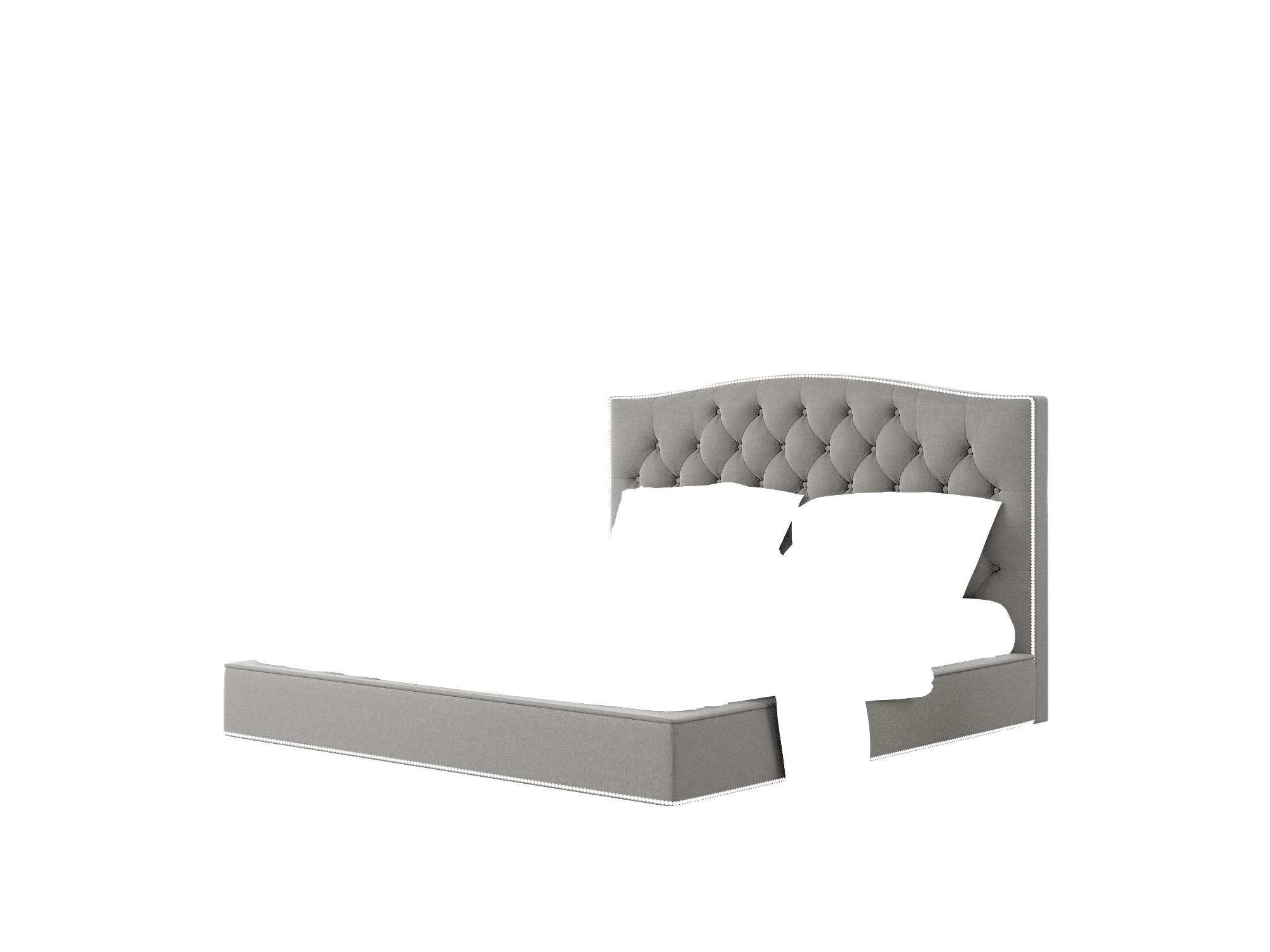 Bijou Rocket Charcoal Bed King Room Texture