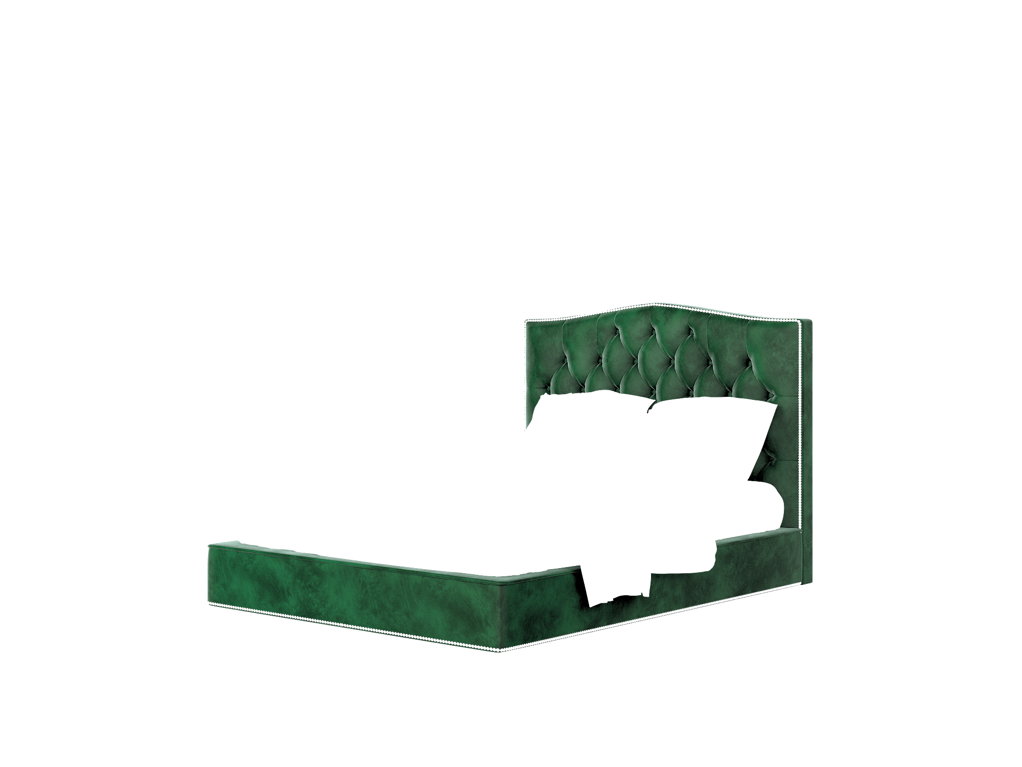 Bijou Royale Evergreen Bed Queen Room Texture