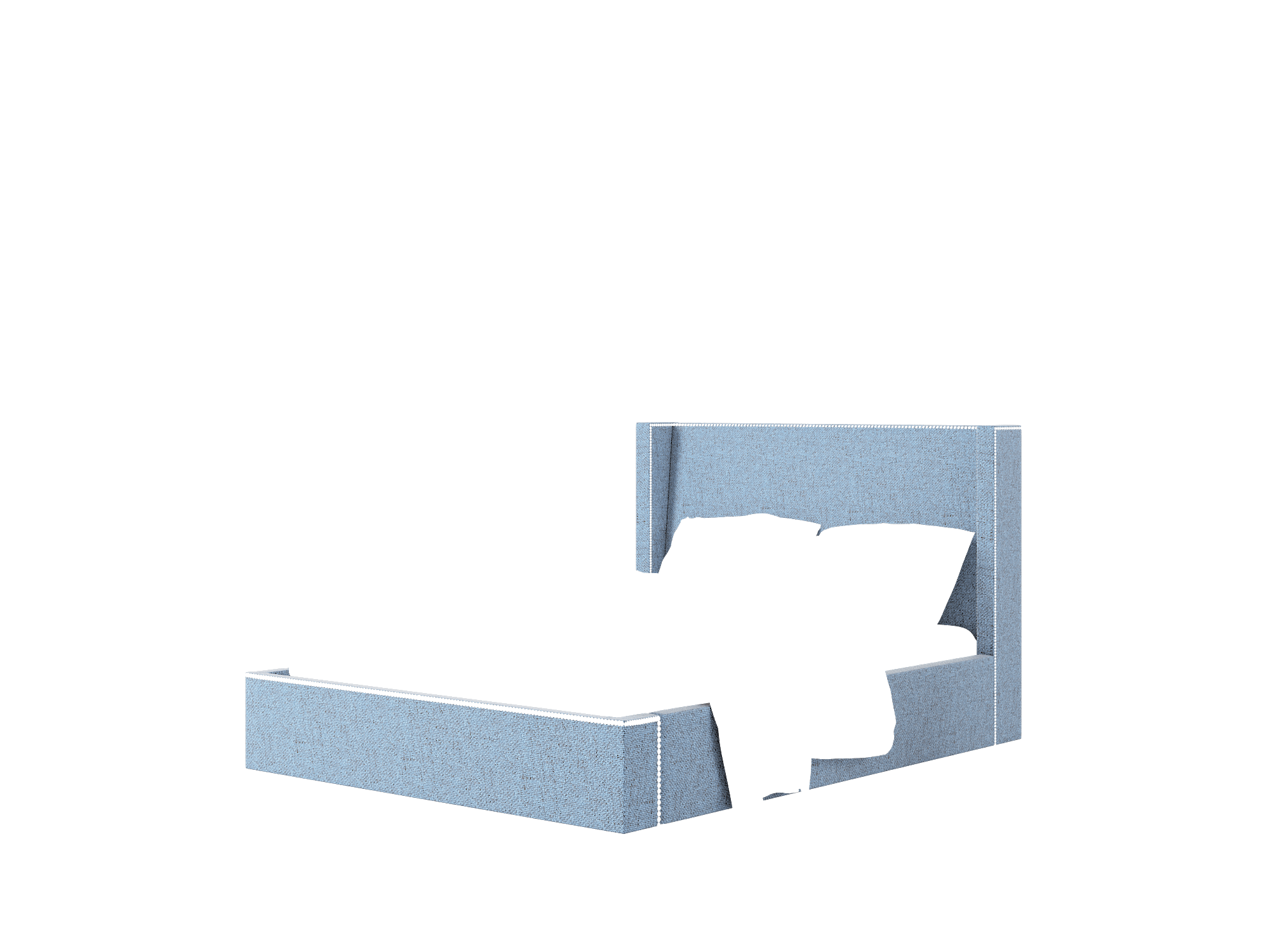 Bria Leslie Indigo Bed Queen Room Texture