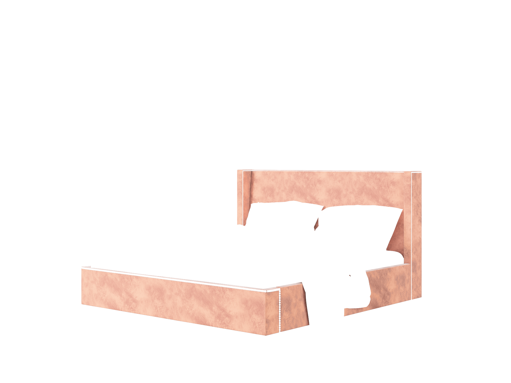 Bria Royale Blush Bed King Room Texture
