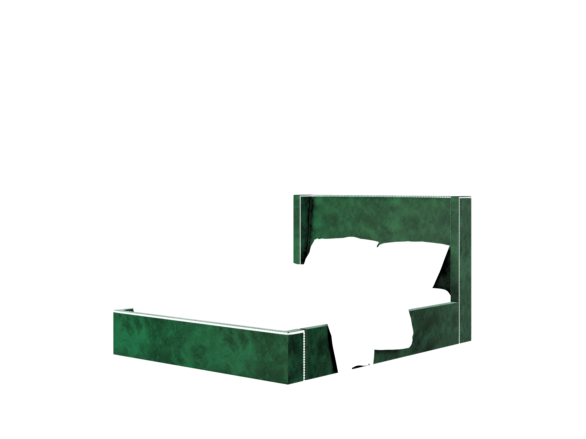 Bria Royale Evergreen Bed Queen Room Texture