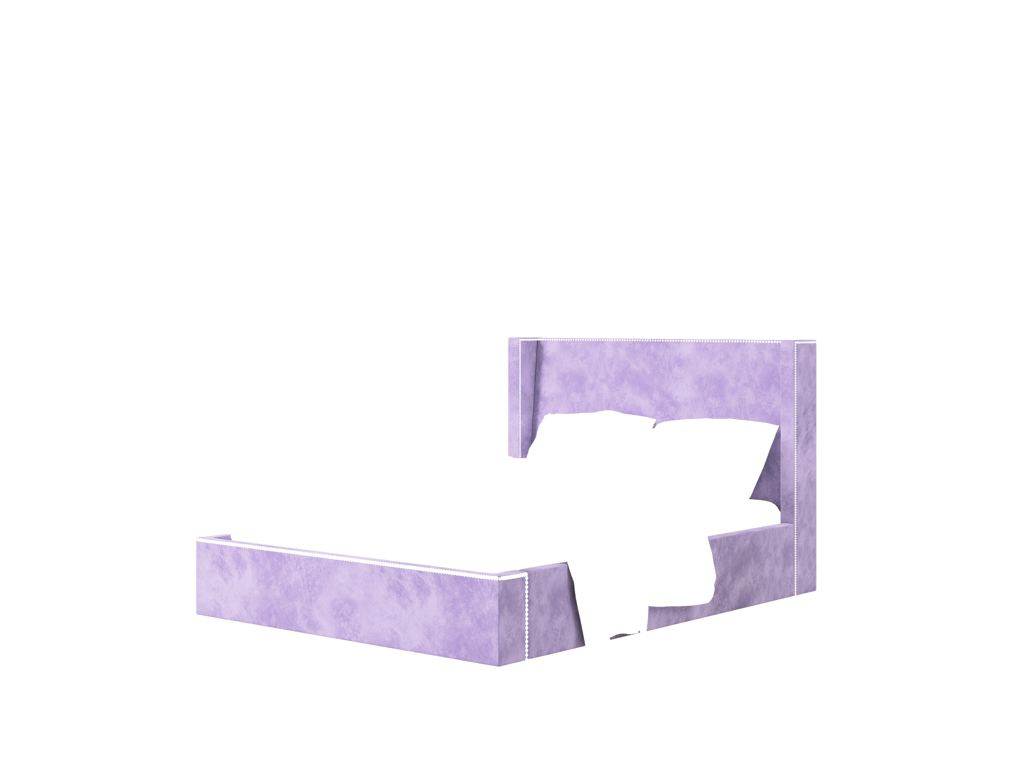 Bria Royale Lavender Bed Queen Room Texture