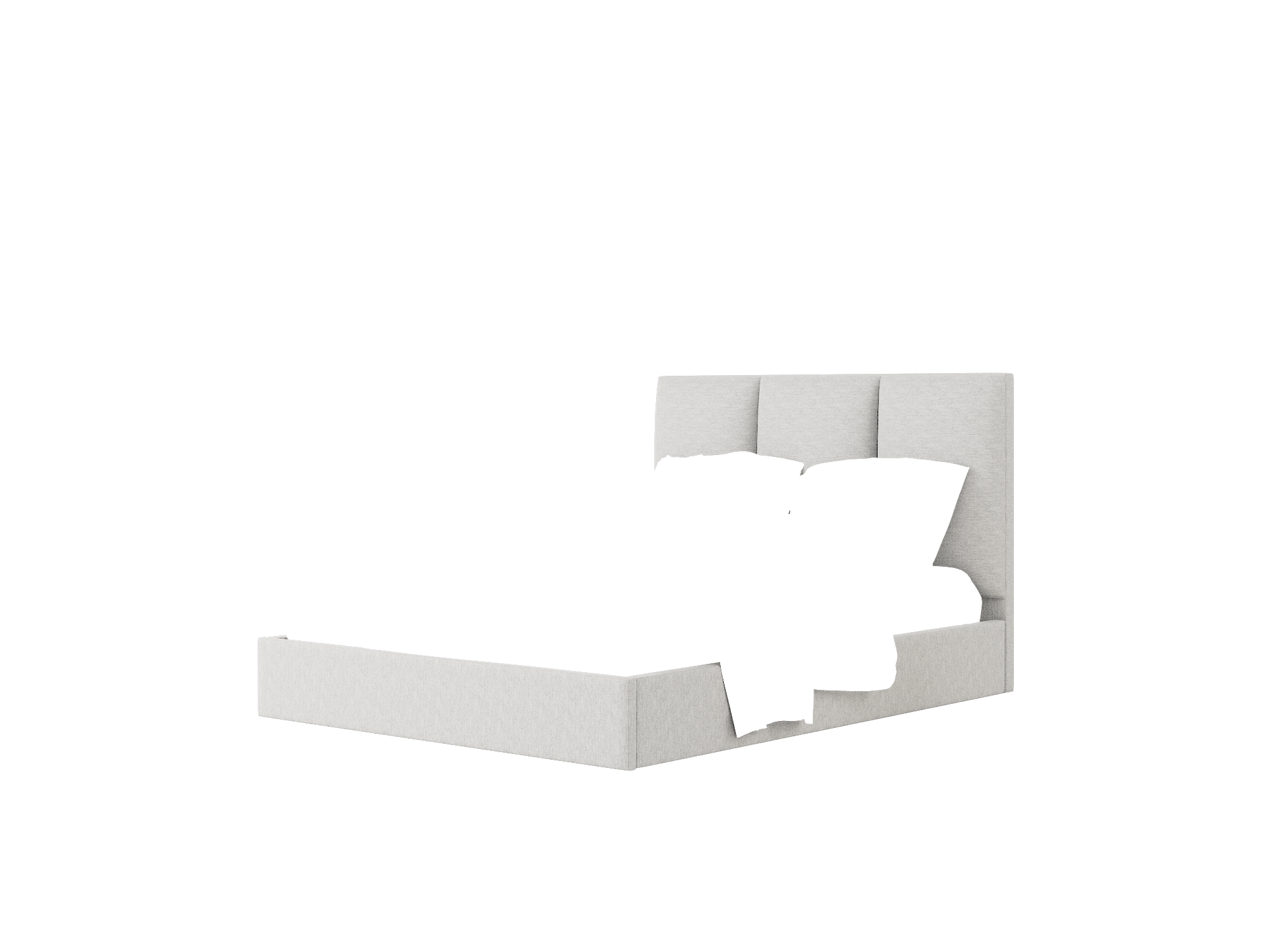 Celine Bungalow Graphite Bed Queen Room Texture