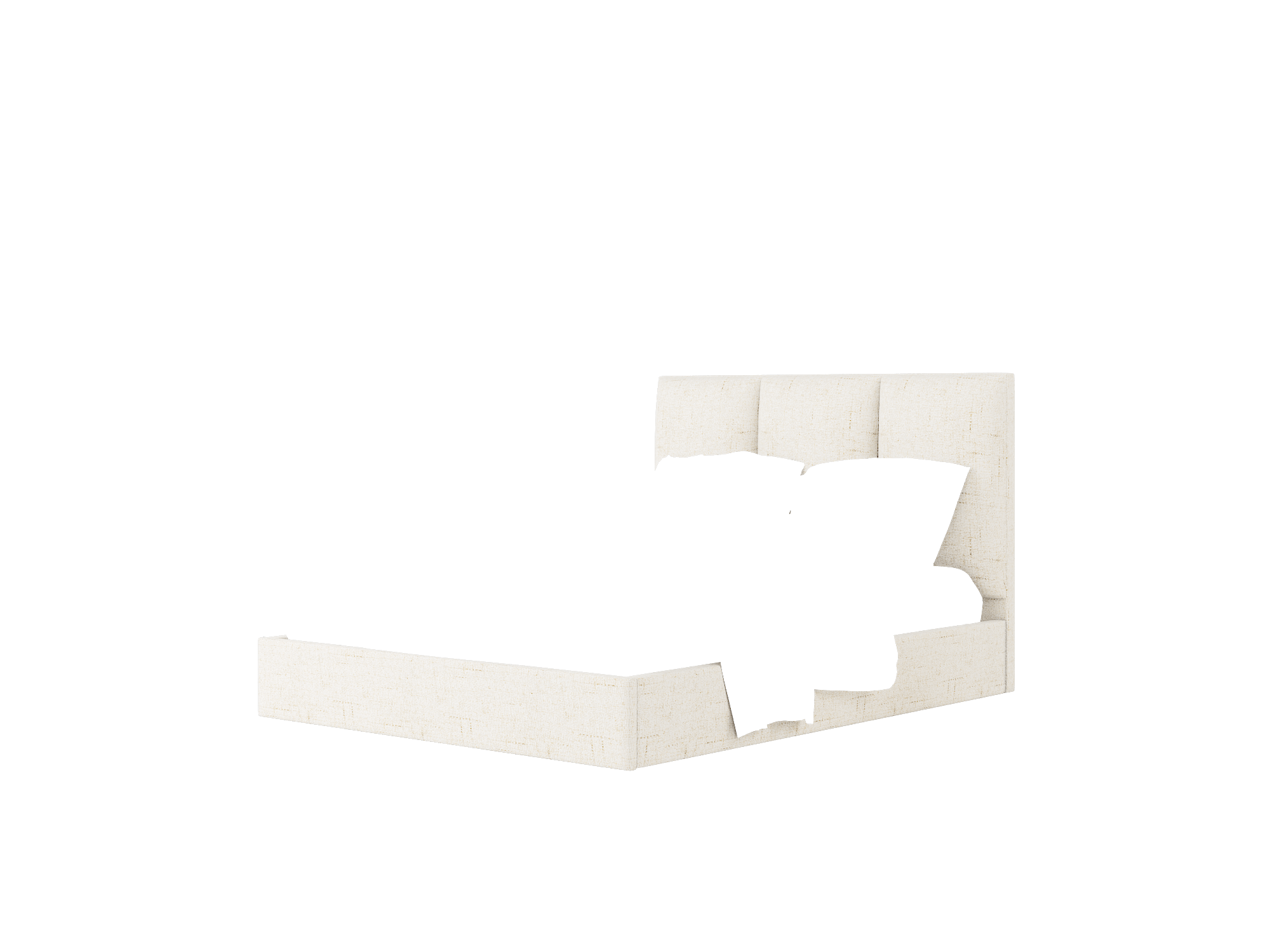 Celine Oceanside Natural Bed Queen Room Texture