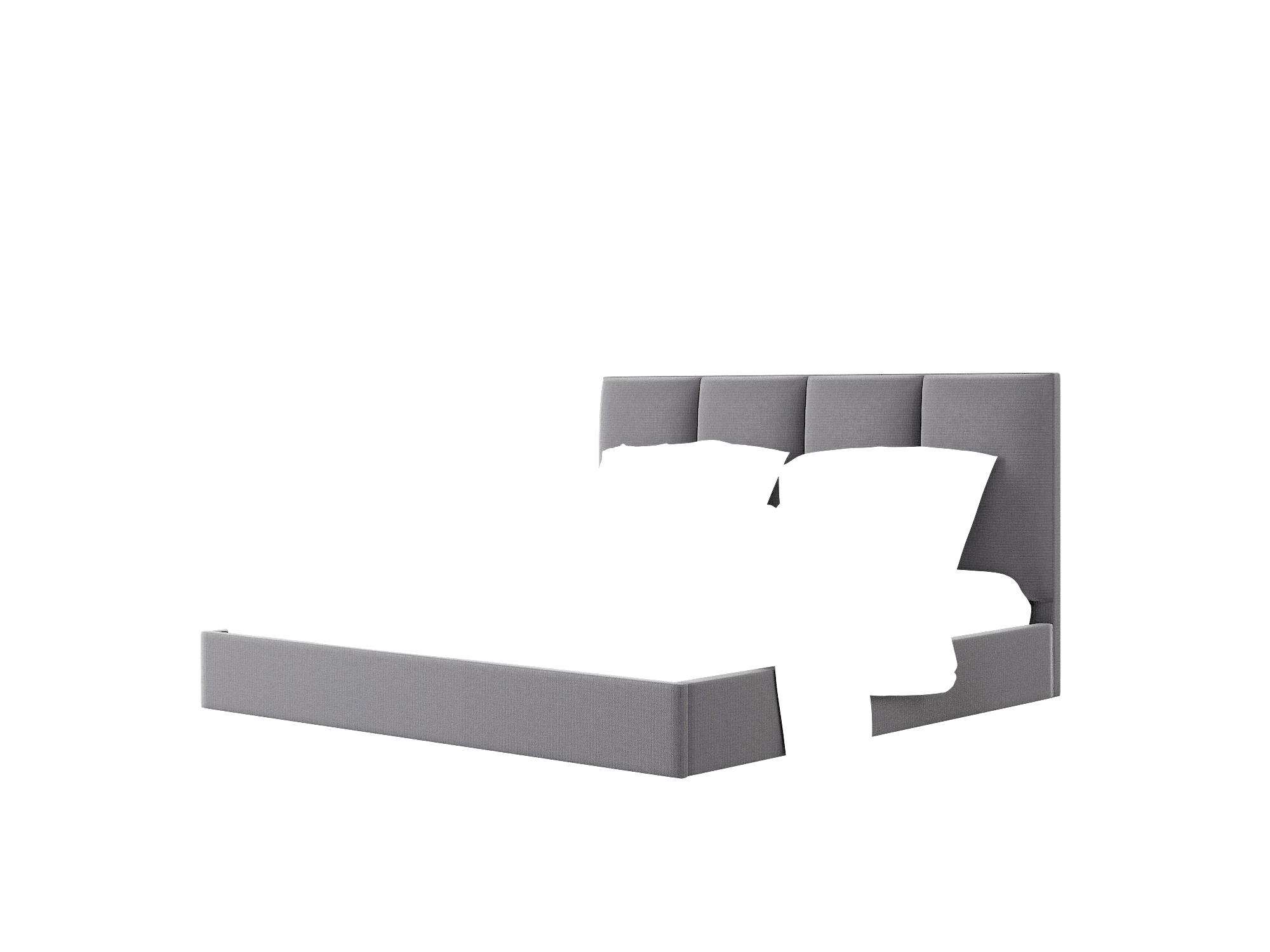 Celine Parker Charcoal Bed King Room Texture