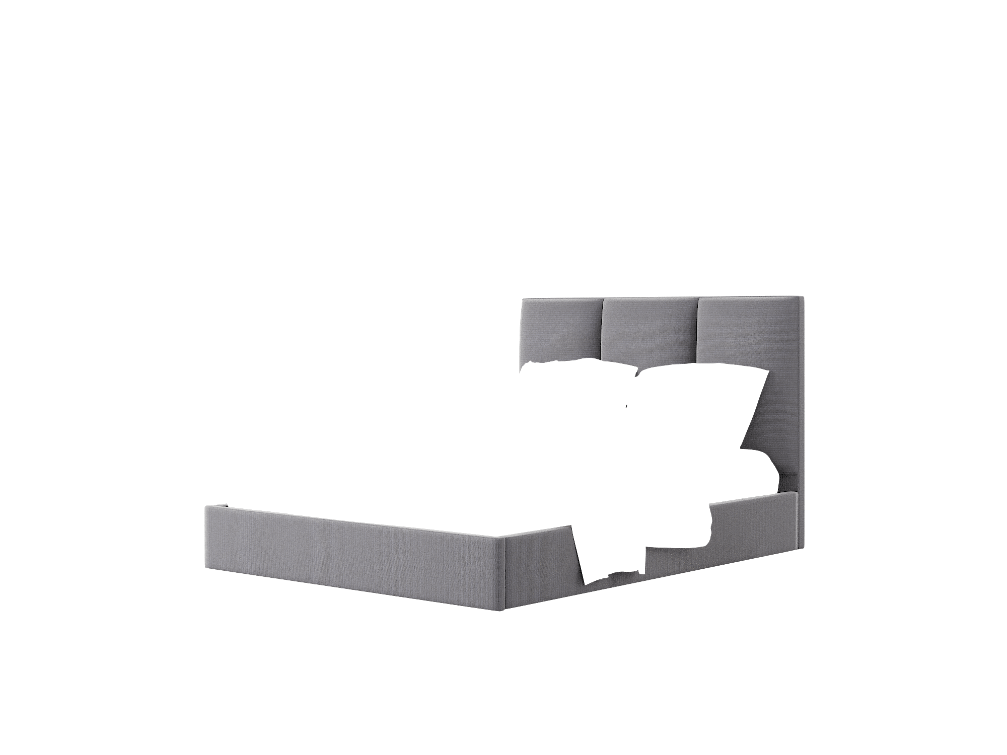 Celine Parker Charcoal Bed Queen Room Texture