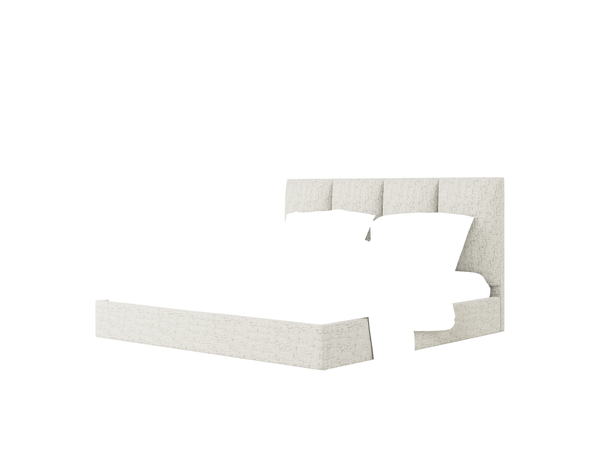 Celine Prime Gravel Bed King Room Texture